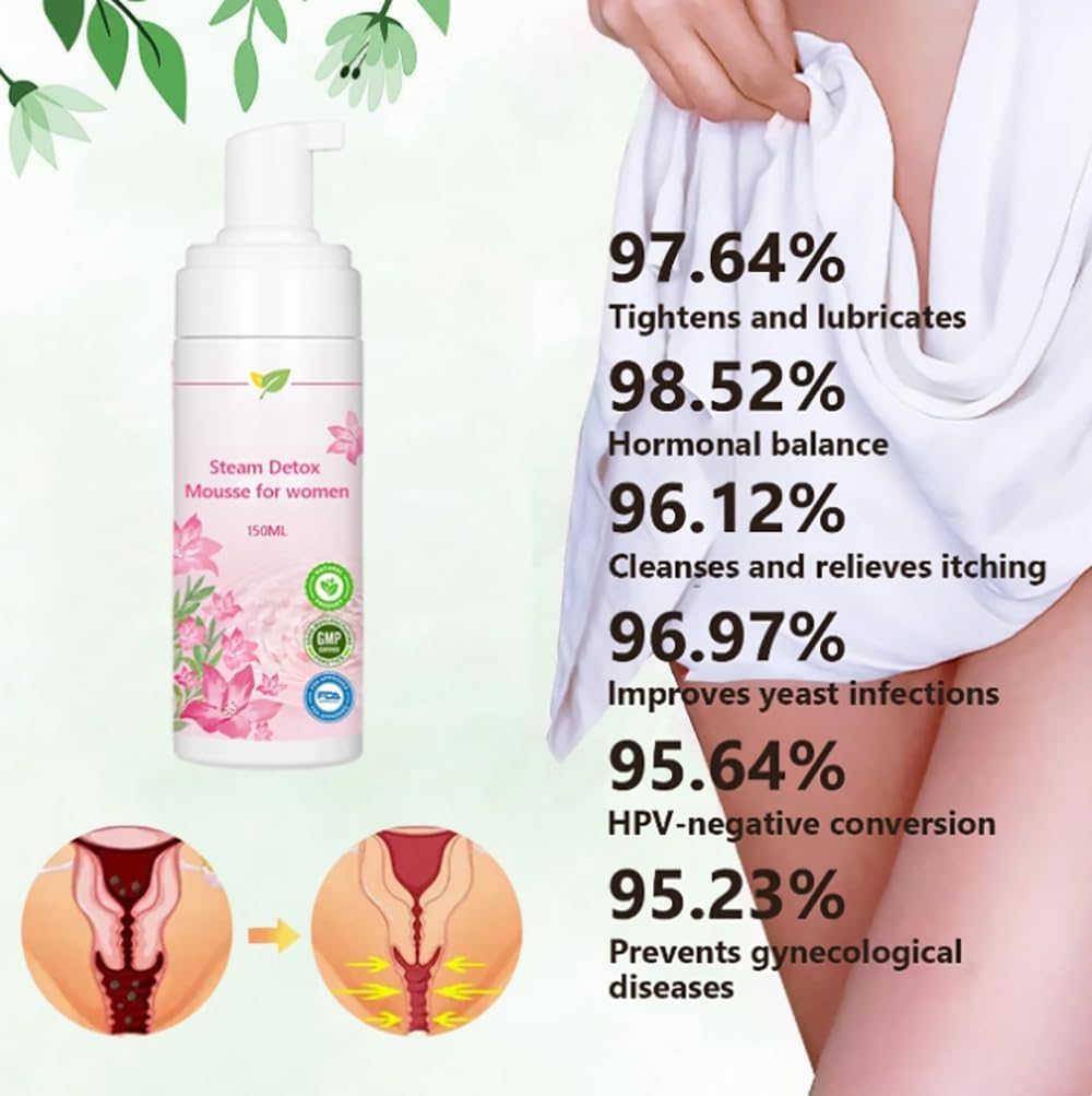 LEFUN Steam Detox Mousse for Women, LEFUN Mousse, LEFUN Detox Mousse, LEFUN Steam Mousse, For Women's Health (2PCS)