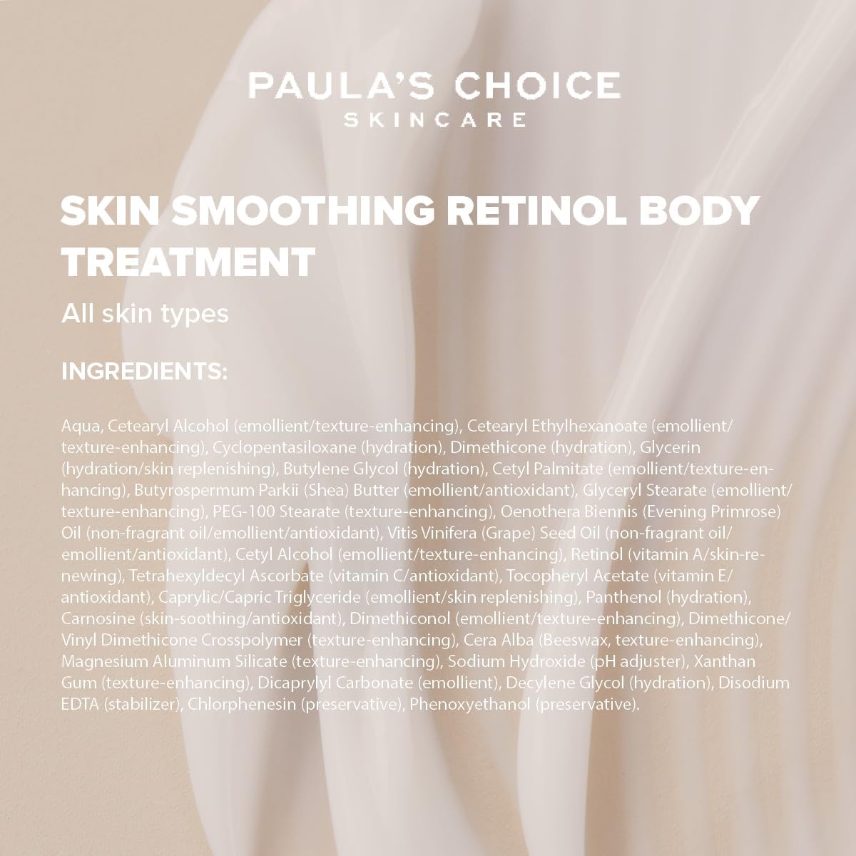 Paula's Choice Retinol Body Treatment - Firming & Hydrating Anti Aging Body Lotion - Reduce Uneven Skin - with Shea Butter & Vitamin A - All Skin Types - 118 ml