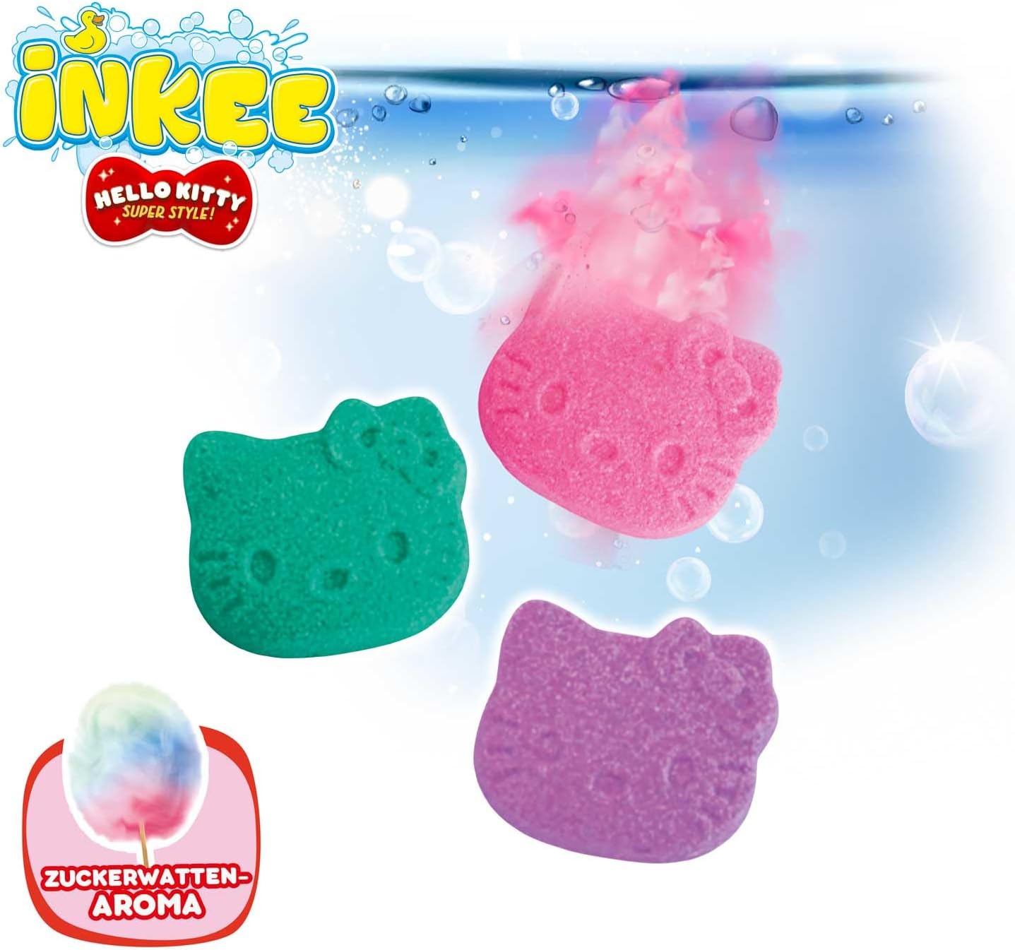 Turning Bath Time into a Hello Kitty Party