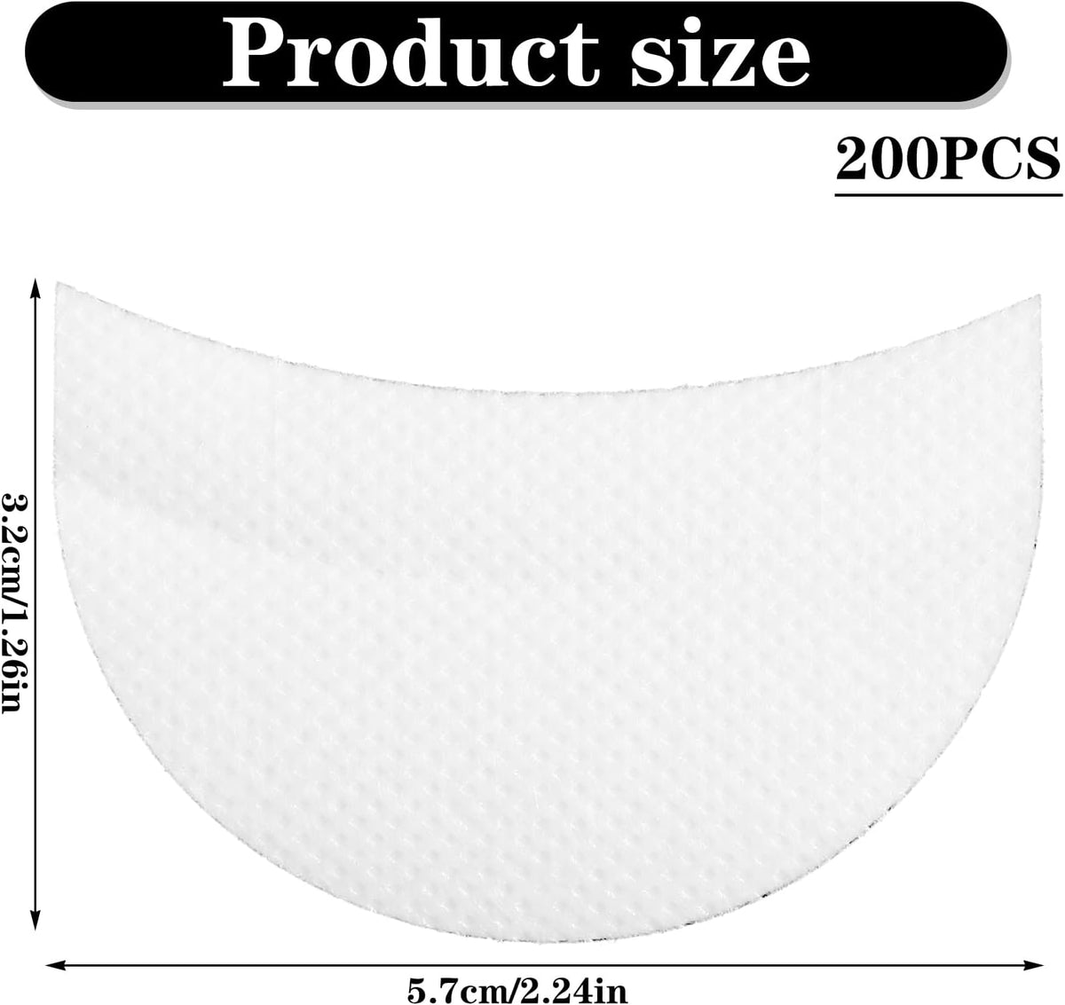 Ouligay 200 PCS Eyeshadow Shields Lint Free Eyeshadow Shield Eyeshadows Stencil for Prevent Makeup Residue Gel Pad Under Eye Patches for Eyelash Extensions Eyeliner Lip Tinting Makeup