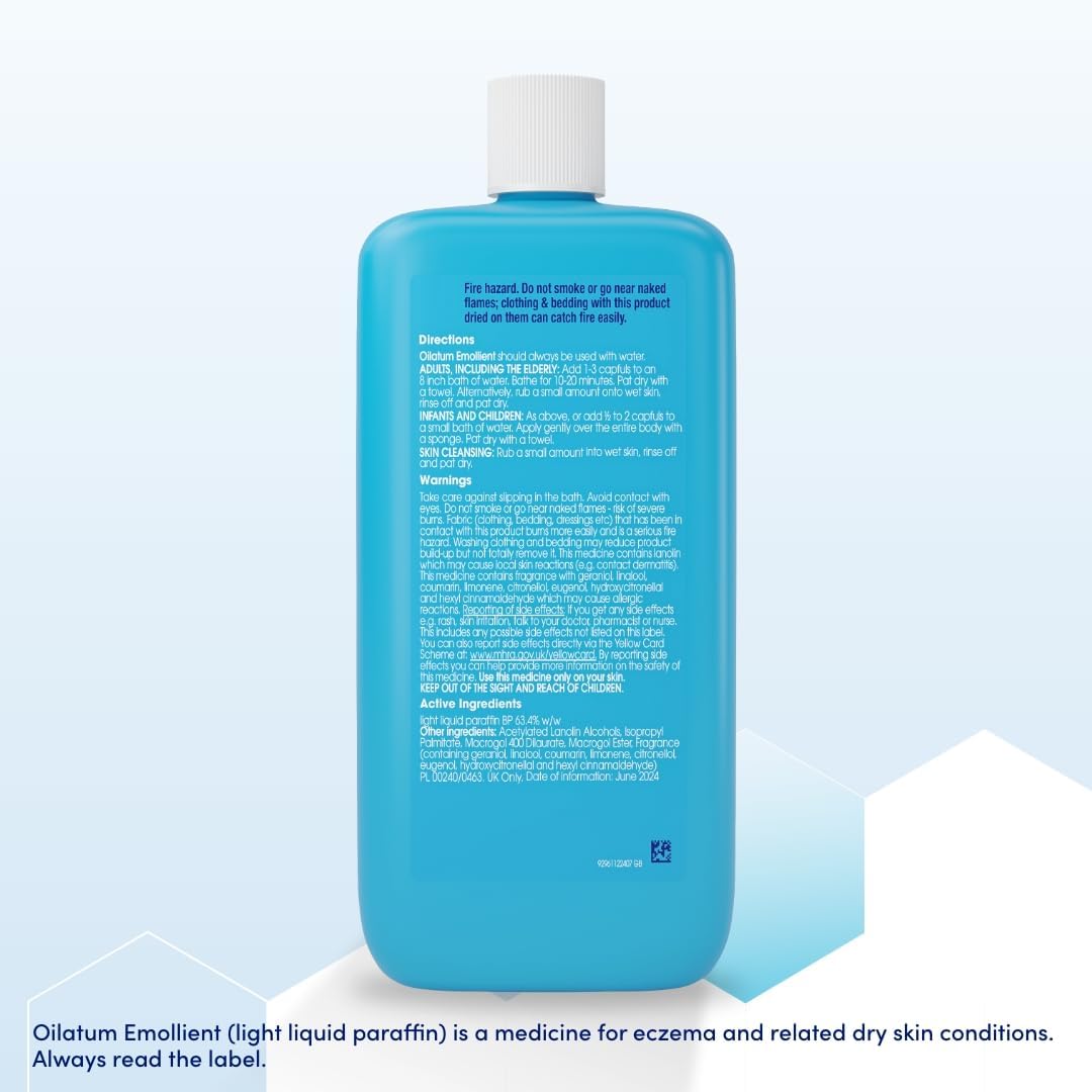 Oilatum Emollient Bath Liquid – a gentle soak for eczema relief