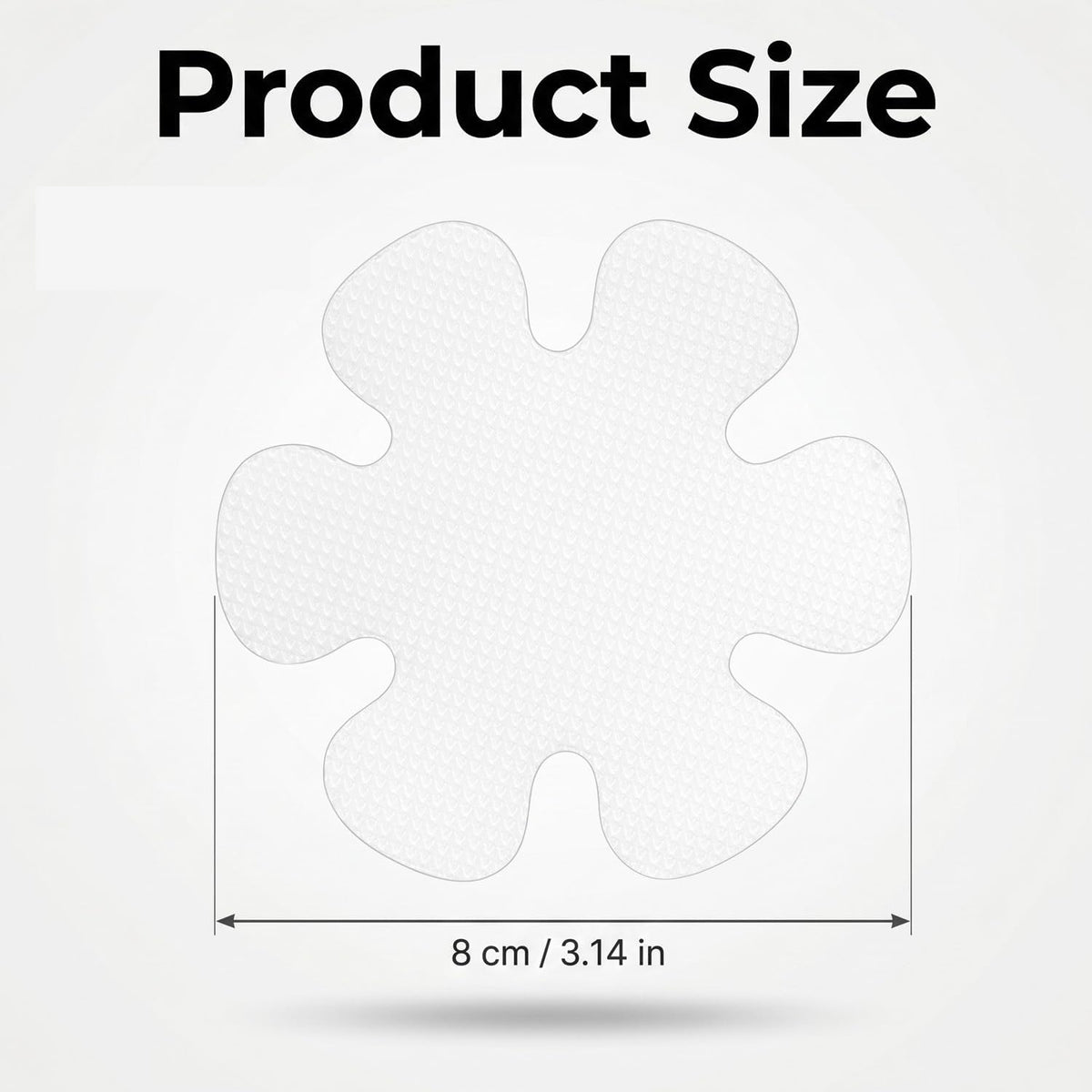 20PCS 8CM Flower Shower Non-Slip Stickers, Colorful Self-Adhesive Bath Tub Anti-Slip Pads, Safety Grip Treads for Bathroom, Shower, Bathtub & Slippery Floors
