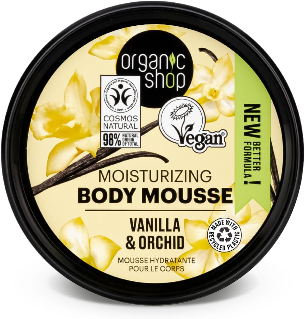 Organic Shop Body Mousse Moisturizing Vanilla & Orchid, 250 ml