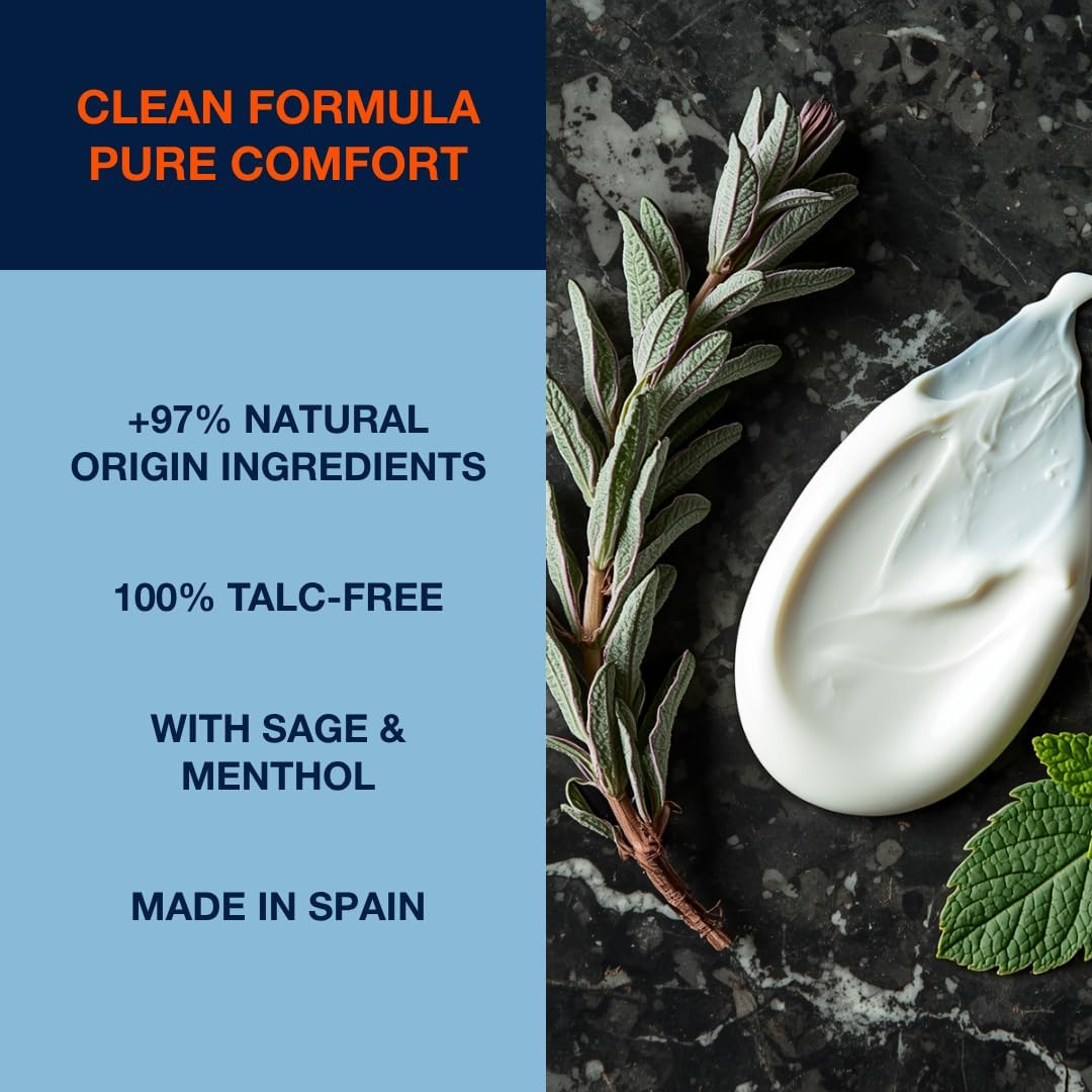 NO HAIR CREW Liquid Intimate Powder for Men 75 ml – Cream-to-Powder Formula | Helps reduce sweat, odour and chafing. Talc-free body powder for groin, intimate areas and inner thighs. No dust. No mess.