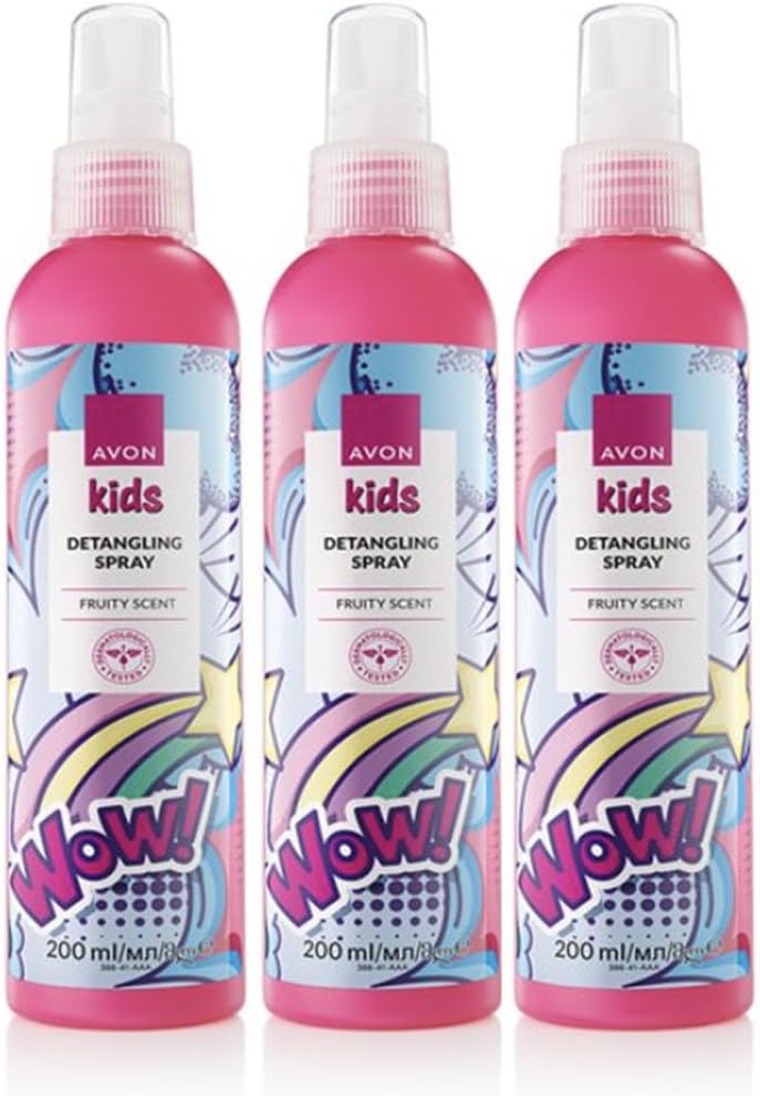 3 x Kids Fruity Hair Detangling Spray 200ml