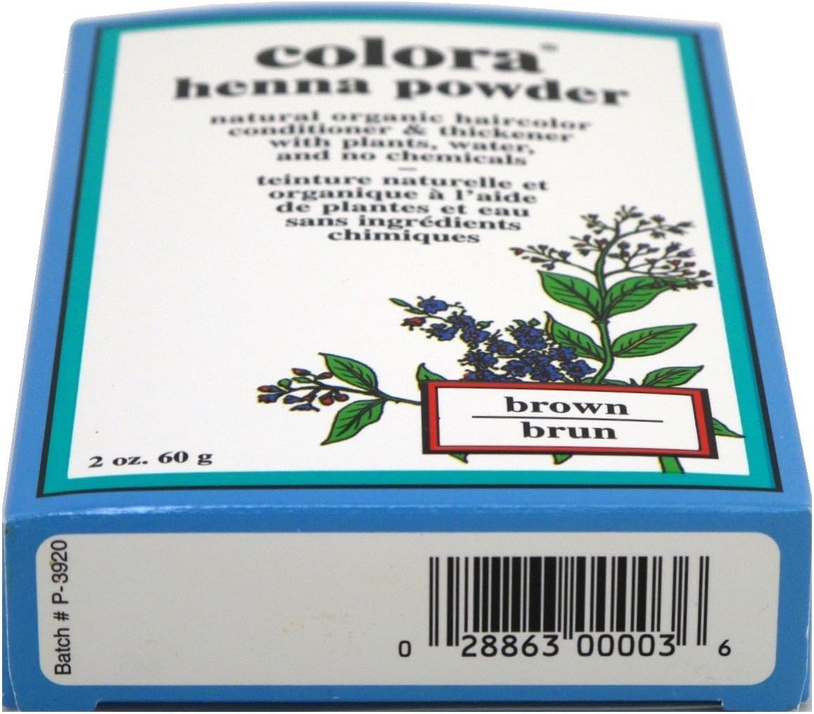 Colora Henna Powder Hair Color Brown 2oz