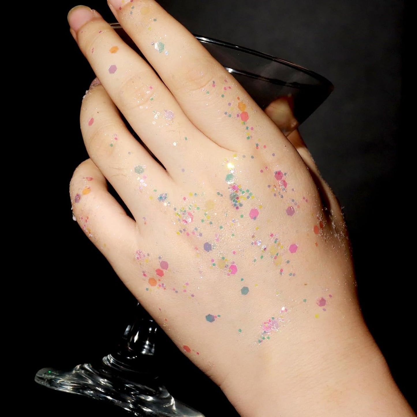 Teenitor Body Glitter Face Glitter Festival Hair Glitter Gel, 12 Colors of Glitter Gel for Face and Body Hair Makeup Rave