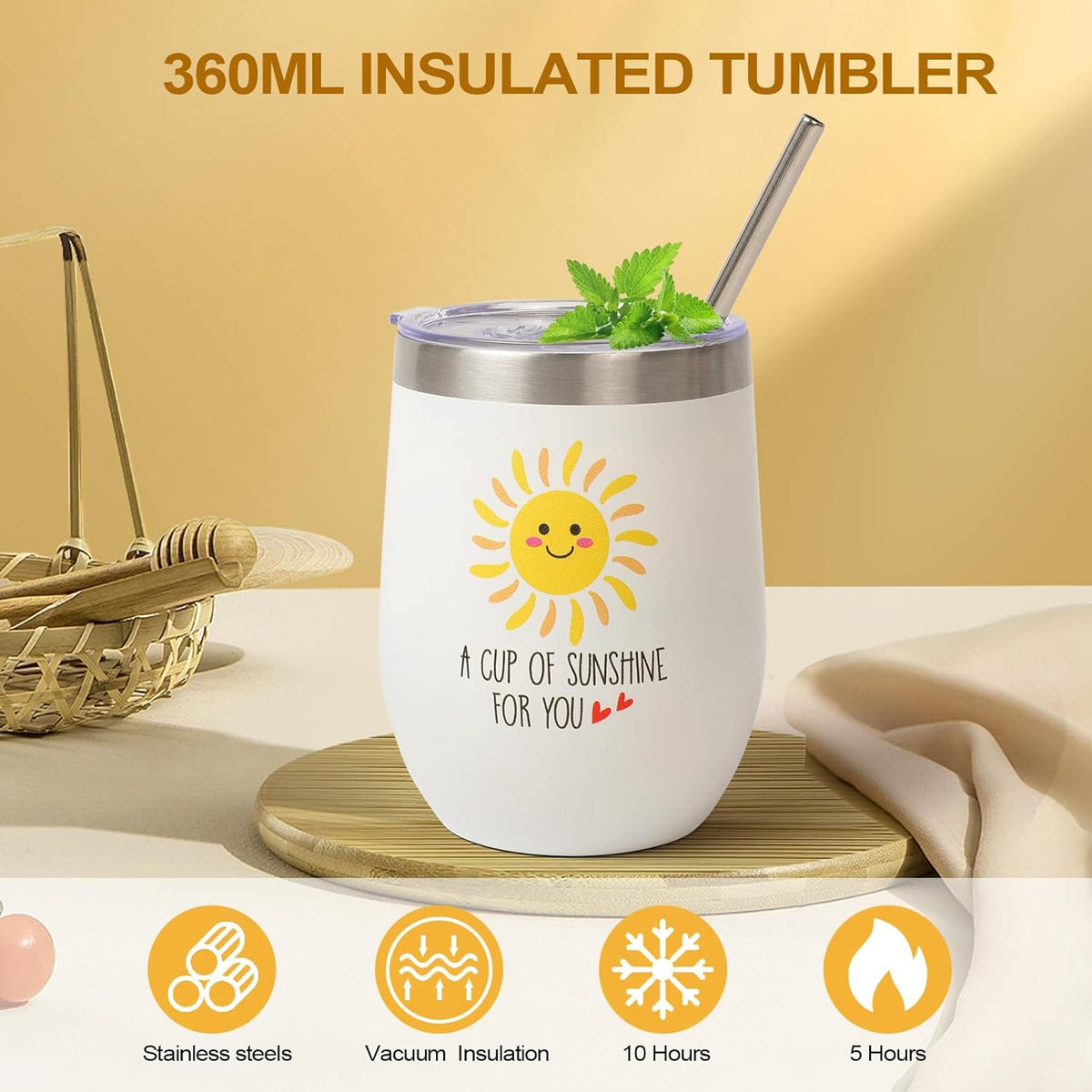 Sunflower Gifts for Women, Birthday Hampers Pamper Gifts for Her, Get Well Soon Gift Baskets Self Care Package Relaxation Bath Set Christmas Gifts for Your Mum, Wife, Best Friends
