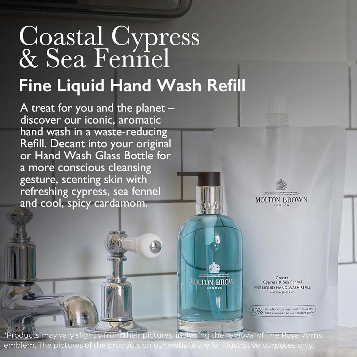 Molton Brown Coastal Cypress & Sea Fennel Fine Liquid Hand Wash Refill 400 ml