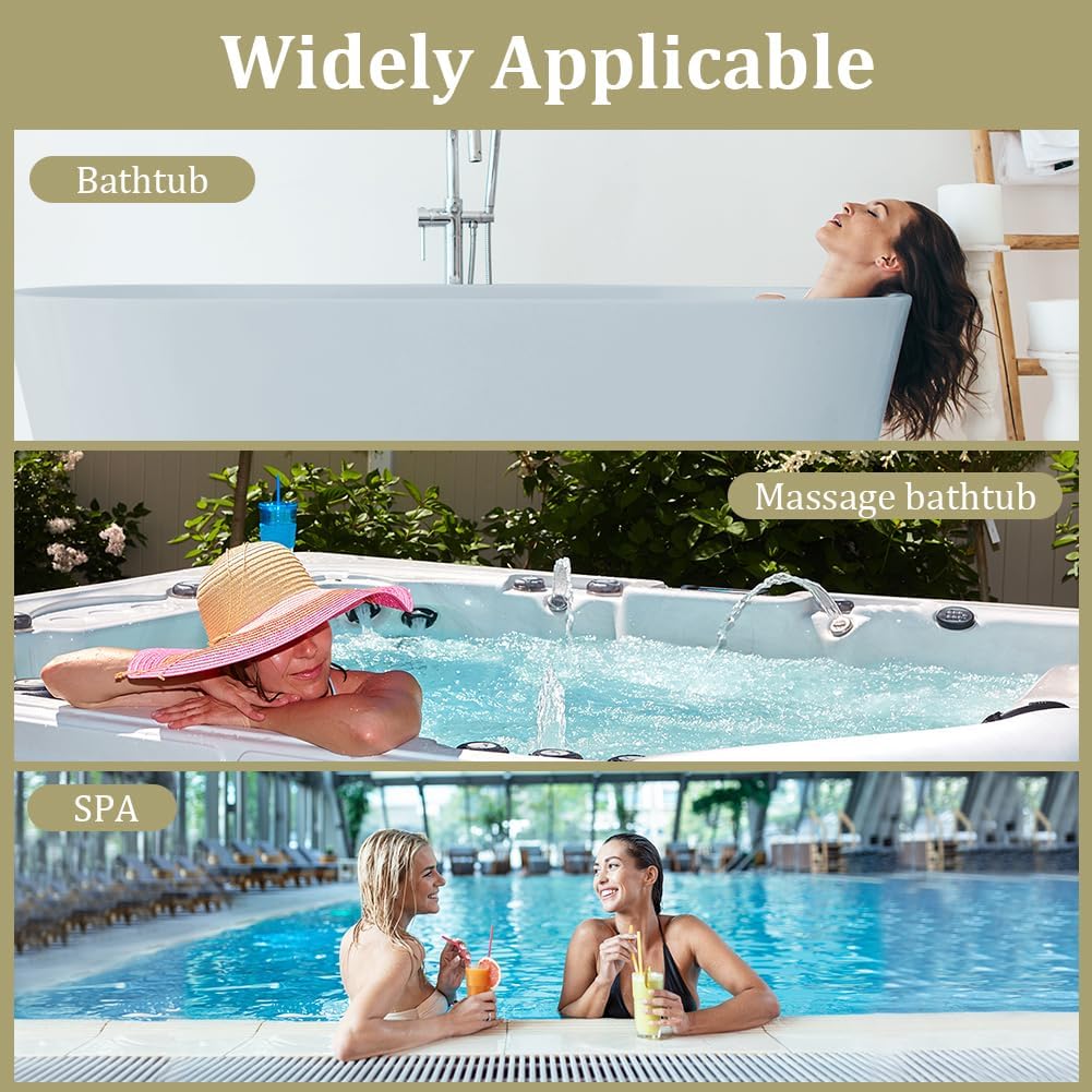 Bath Pillow, 4D Luxury Bath Bathtub Pillow & Bath Ball Set, Ergonomic Mesh SPA Tub Pillow, with Non-Slip Suction Cups Ergonomic Home Spa Headrest for Relax Body Head(Butterfly Style, White)