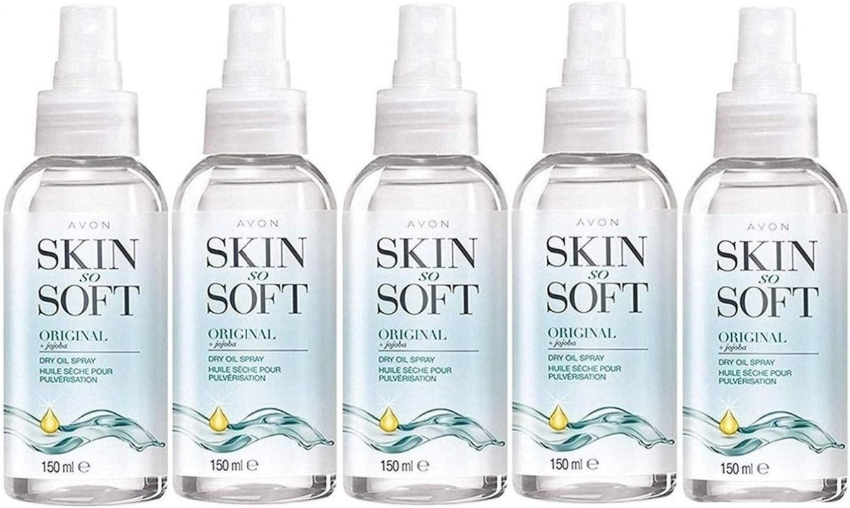 Avon Skin So Soft Original Dry Oil Body Spray 150 ml - Pack of 5
