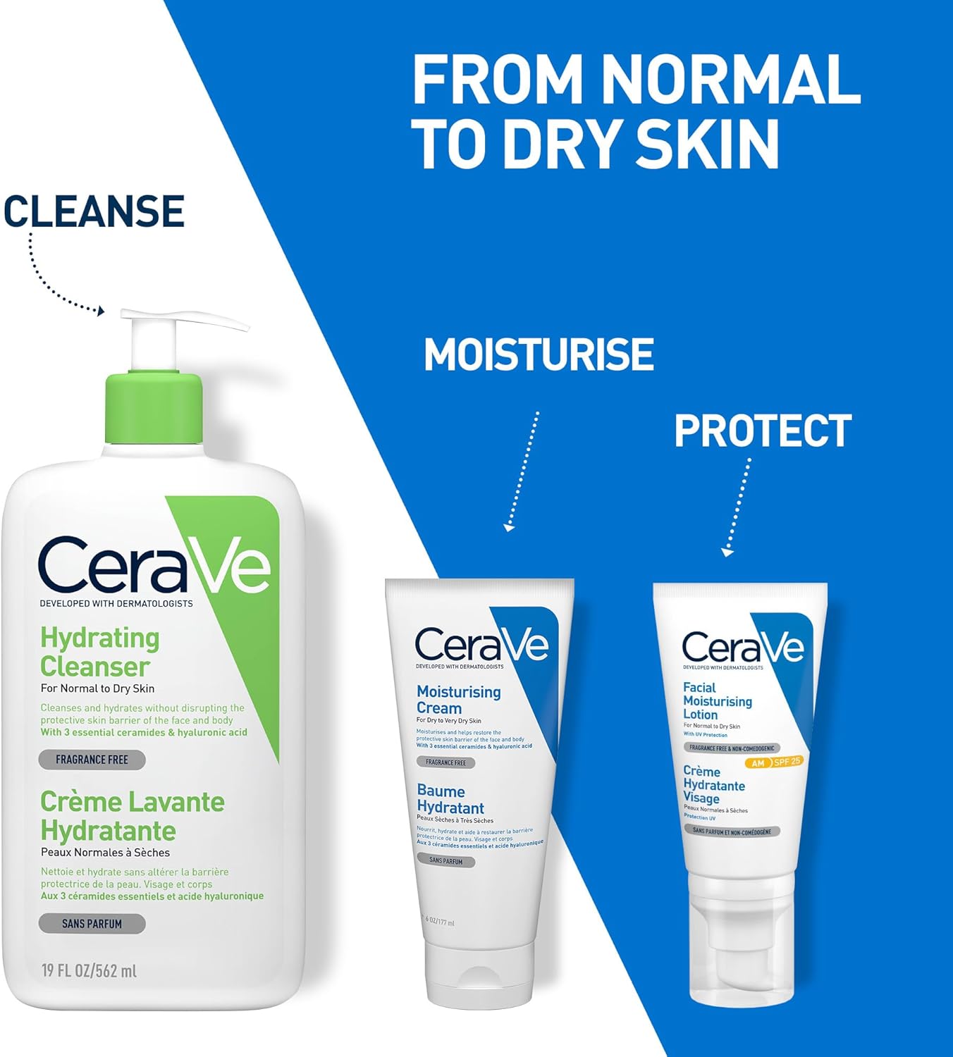 CeraVe Moisturising Cream 50ml, fragrance free