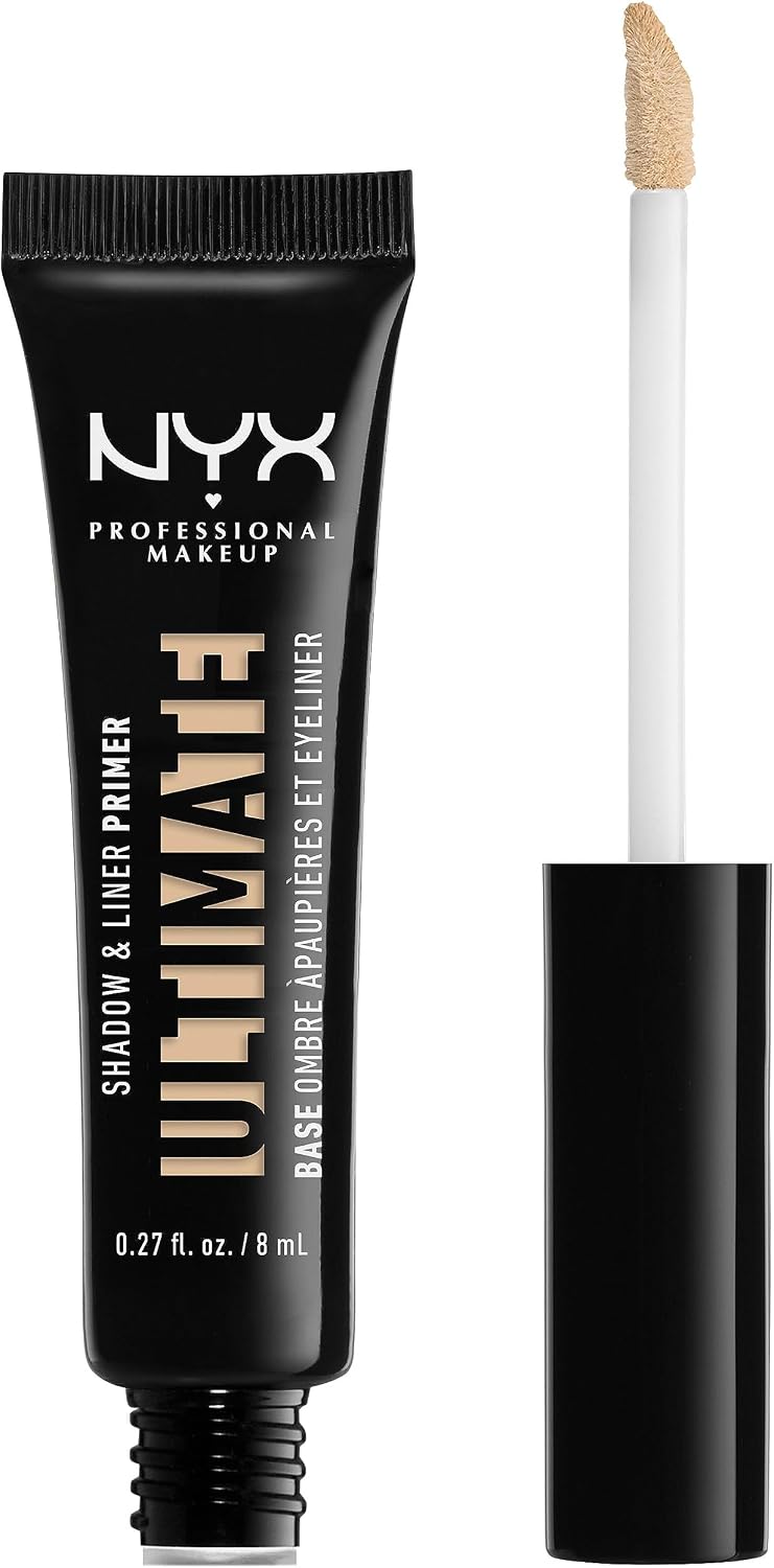 NYX Professional Makeup Vitamin E Infused Ultimate Shadow and Liner Primer, Super Creamy Infused with Vitamin E, Vegan & Cruelty-free Formula, Shade: Medium