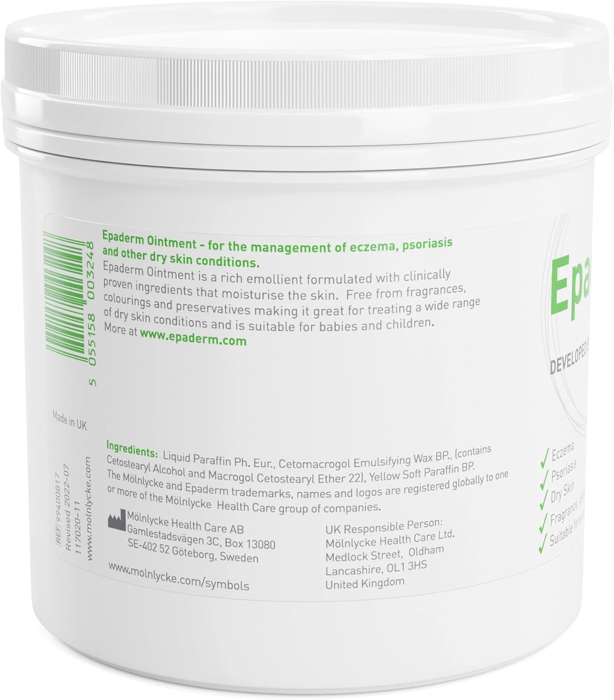 Epaderm Emollient For Dry Skin - 500g