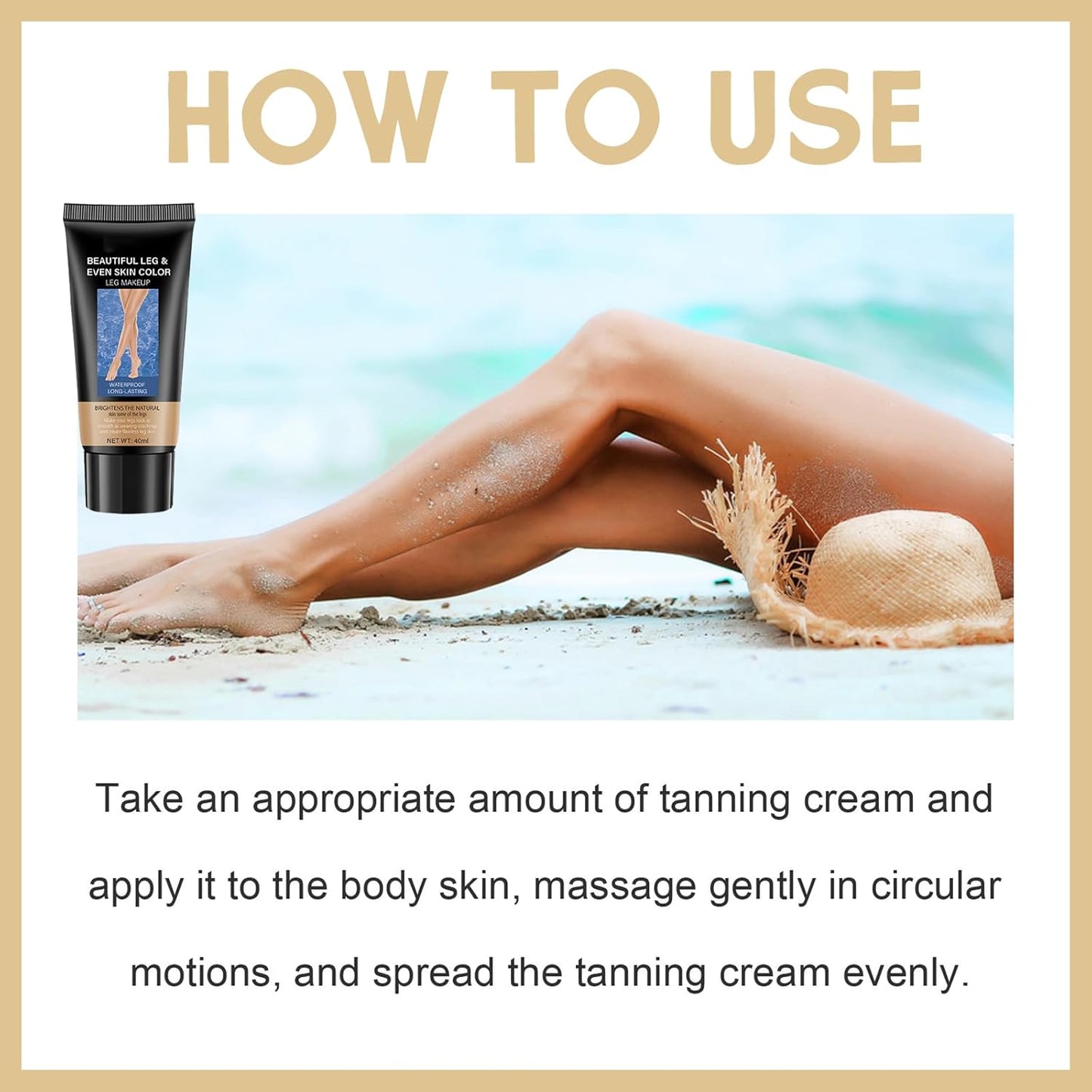 Leg Makeup Cover Veins Concealer Instant Tan Kit - BRONZE - Tattoo Bruise Scar Concealers Lightweight Full Coverage for Legs and Body, Water Resistant No Transfer Easy to Apply