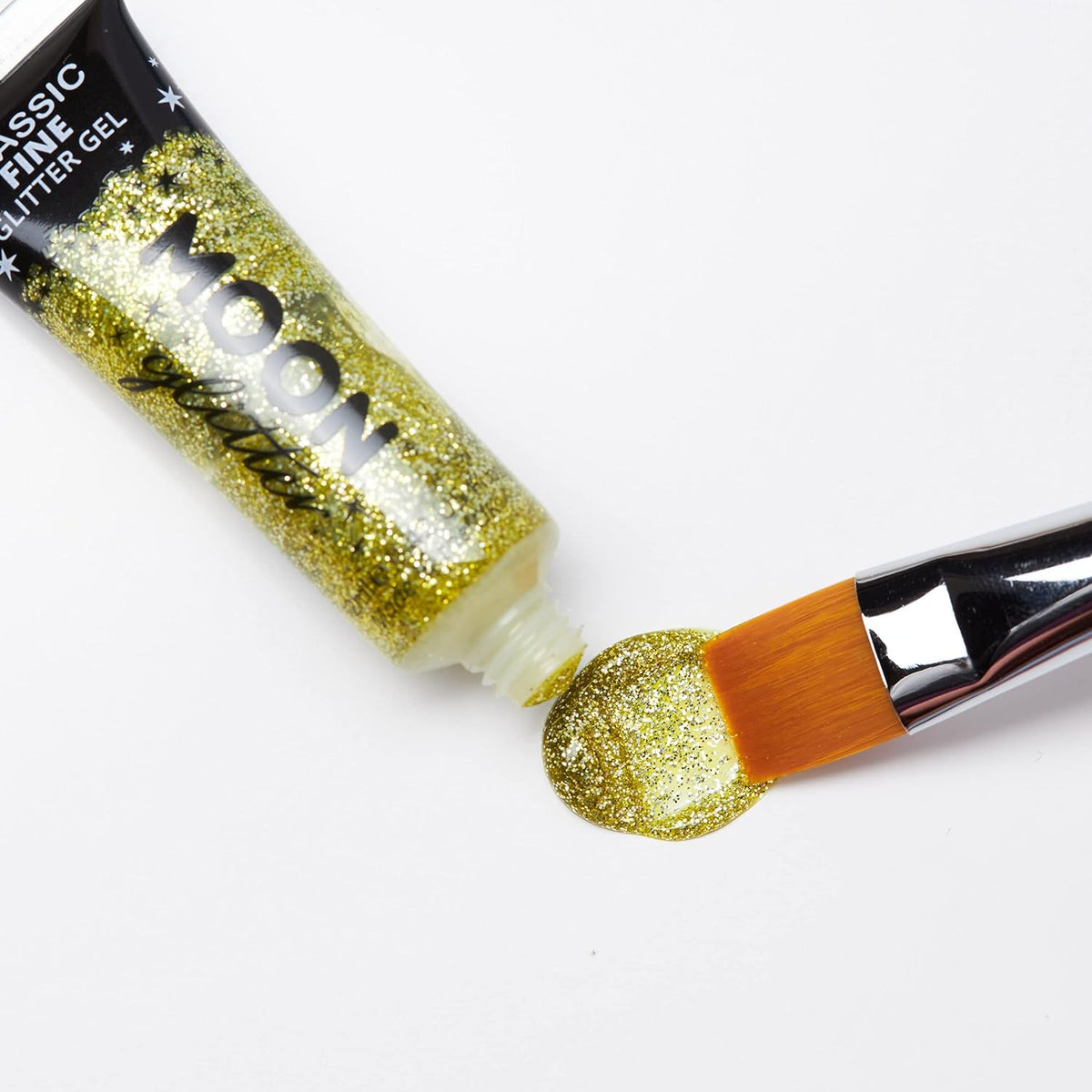 Classic Fine Face & Body Glitter Gel by Moon Glitter - Red - Cosmetic Festival Glitter Face Paint for Face, Body, Hair, Nails - 12ml