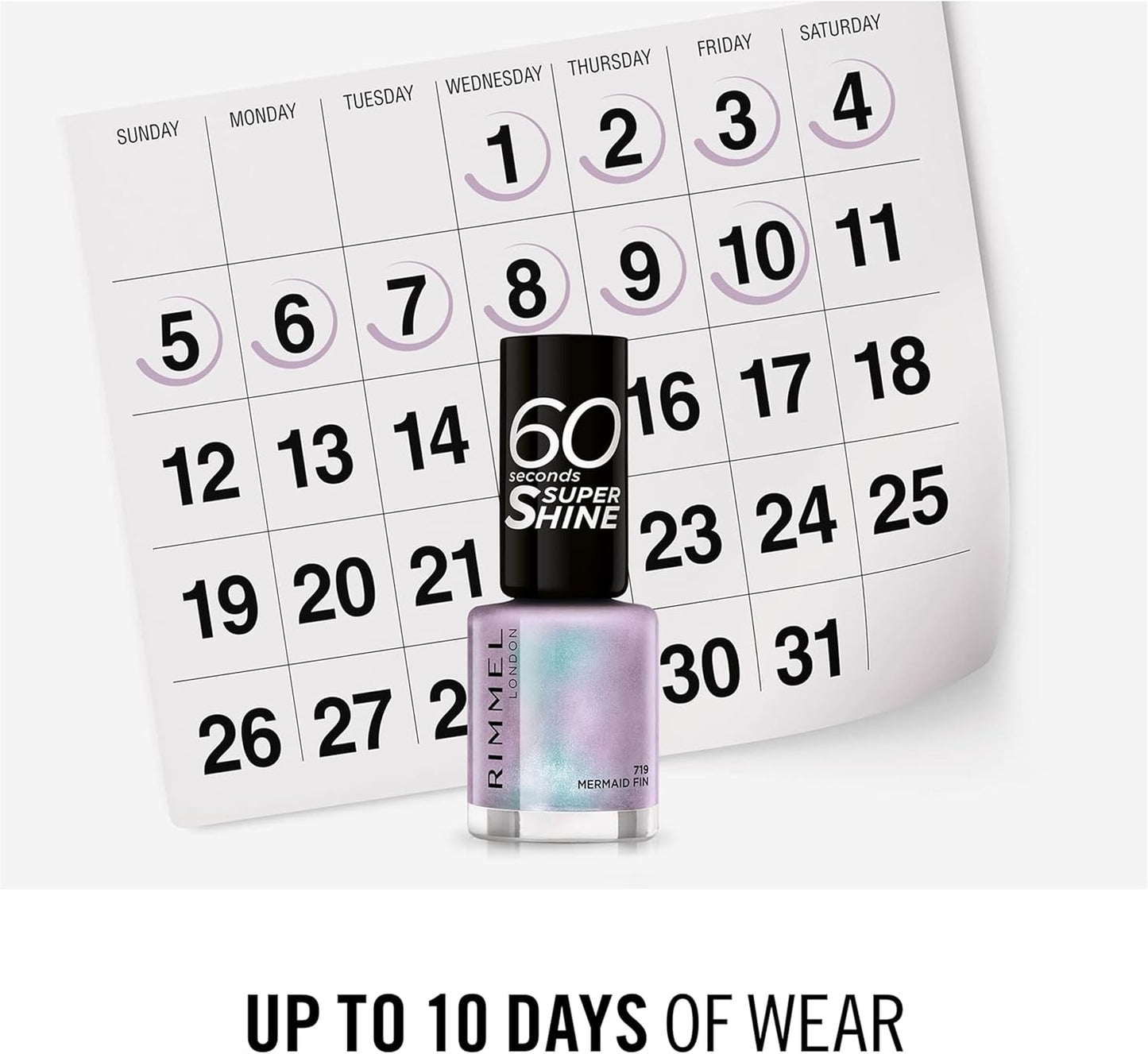 Mermaid Fin – Rimmel’s 60‑Second Super‑Shine in a Lilac Hologram