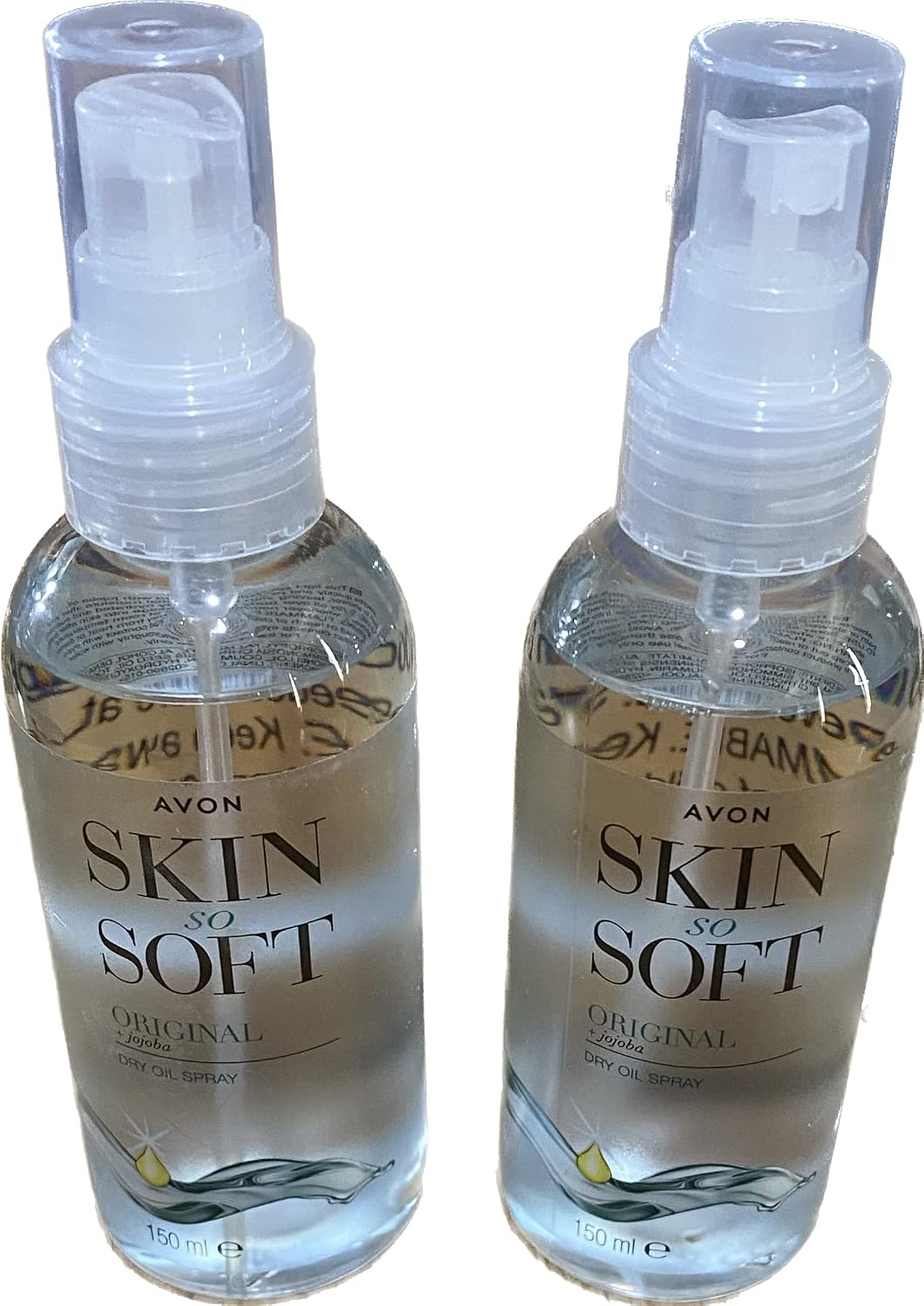 2 x Avon Skin So Soft Dry Oil Body Spray Insect Mosquito Mosi Repellant Properties