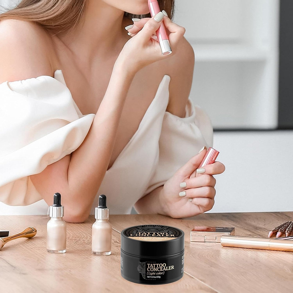Camouflage Body Makeup - Concealing Lotion for Scars, Blemishes, and Skin Discoloration | Lightweight Waterproof Cream with, Ideal for Parties, Photoshoots, and Everyday Wear