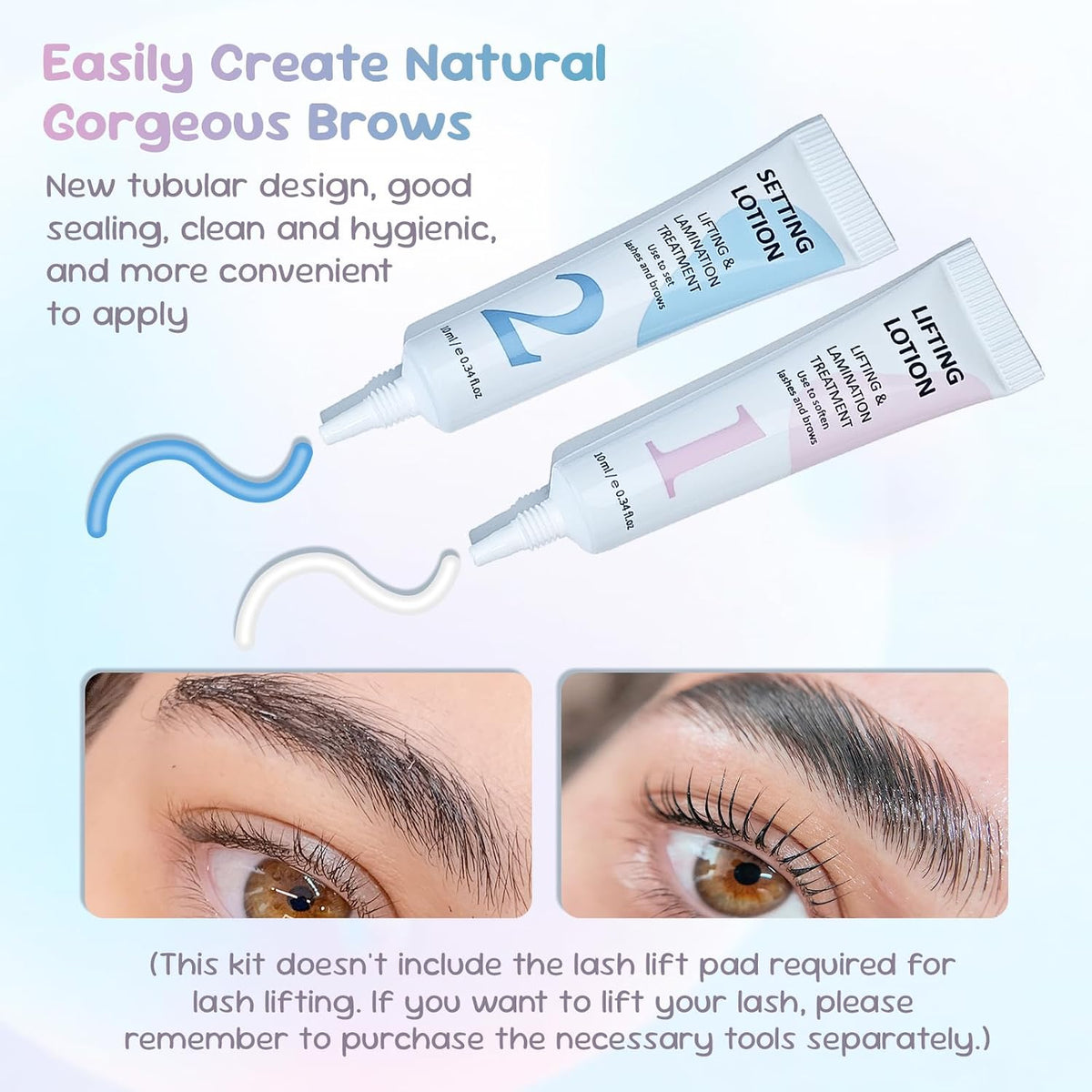 PERMANIA Brow Lamination Kit, New Upgraded Eyebrow Lamination Kit, Achieve Naturally Gorgeous Brows at Home, Gentle Ingredients | Easy to Use for Beginner and Salon (without ESSENCE)
