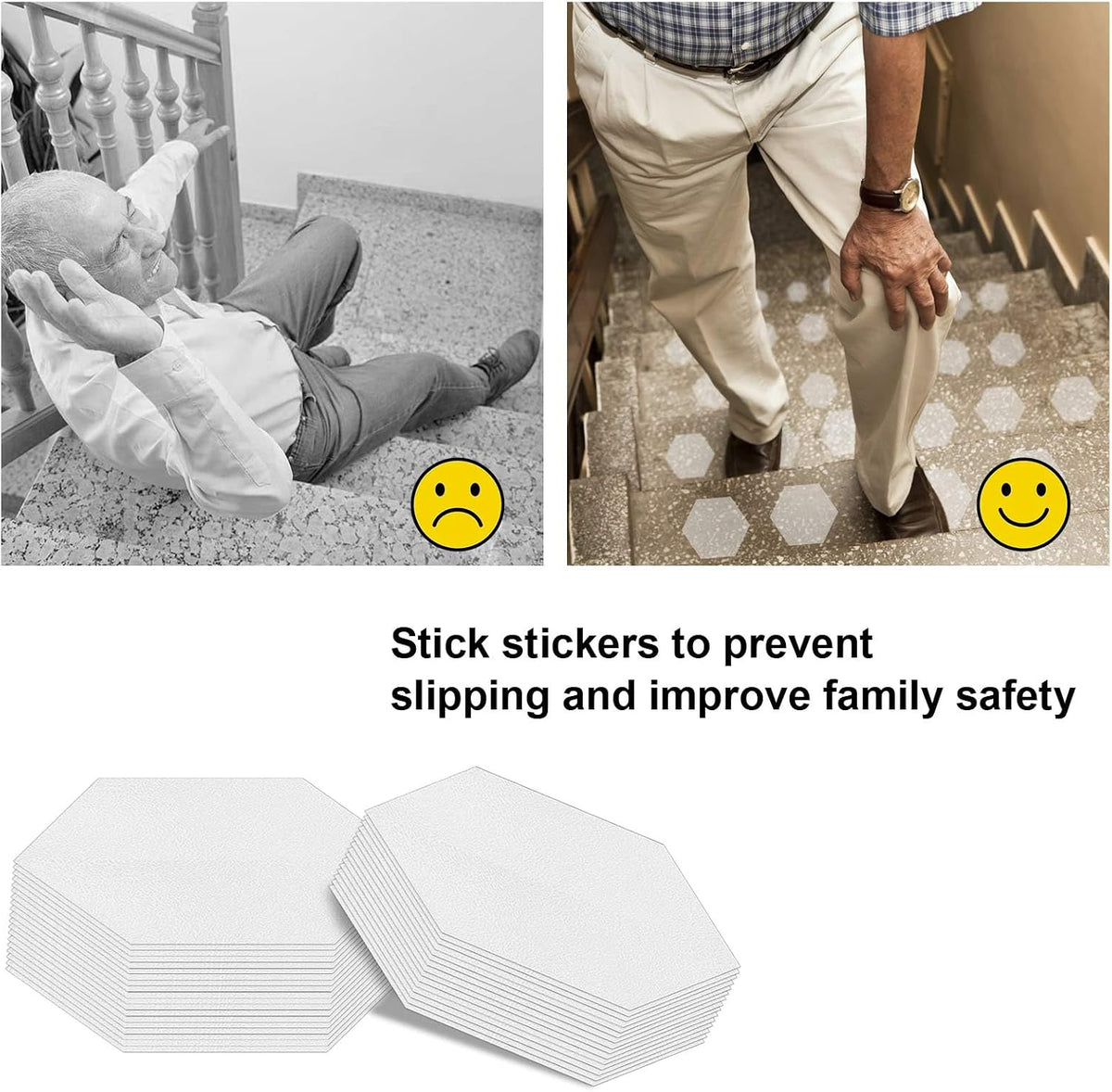 BetterJonny Anti Slip Bathtub Strips, 36 PCS Transparent Adhesive Shower Sticker for Bathtub Non-Slip Strip Stickers Anti Skid Tape Flooring Safety Tape Mat with Scraper for Bath Shower