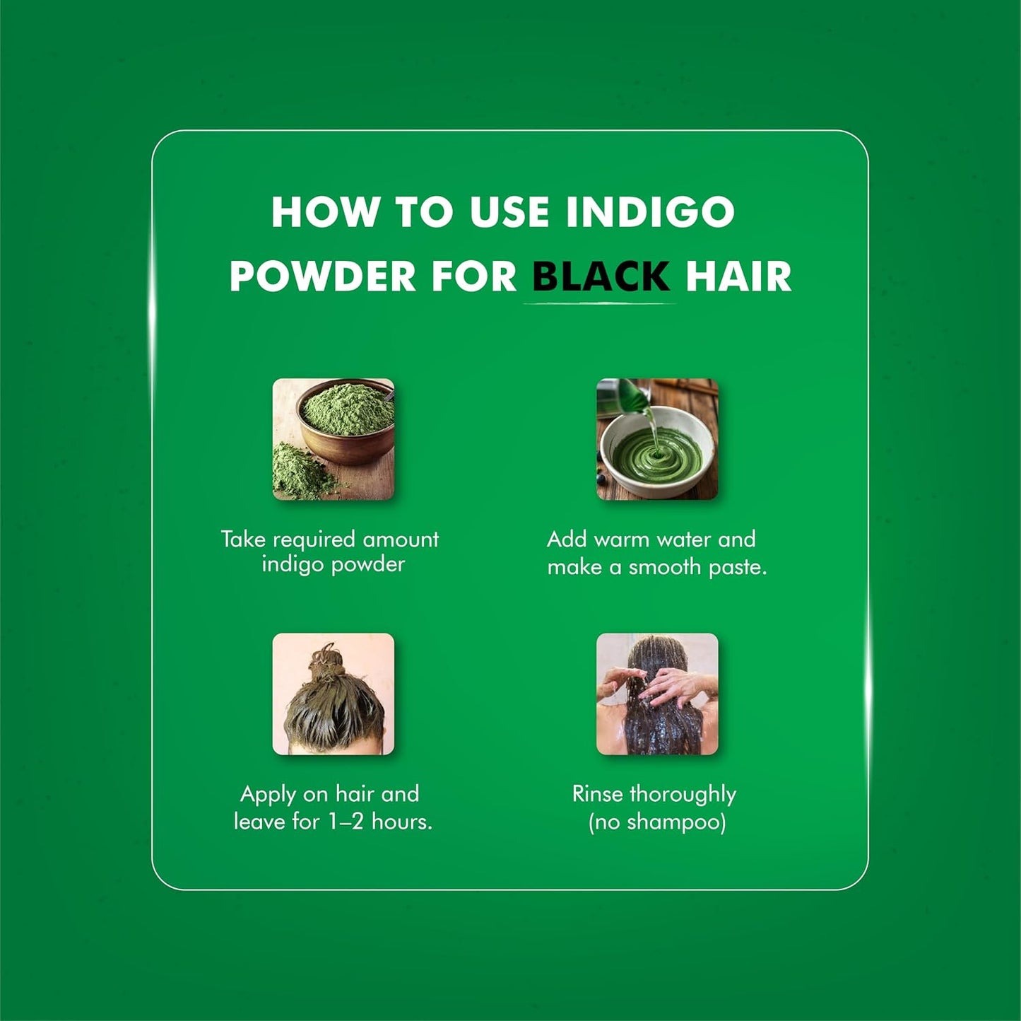 H&C Indigo Powder (Indigofera Tinctoria) - 227g Pack | For Hair Coloring