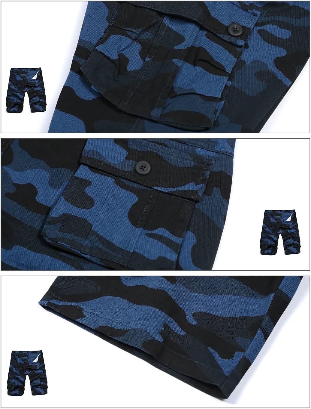 iCKER Mens Multi‑Pocket Cotton Shorts – a casual look that actually works