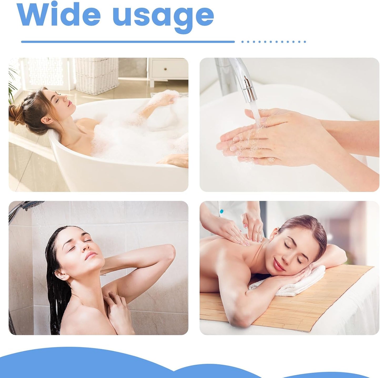 6Pcs Exfoliating Gloves - Bamboo Shower Gloves - Bath and Body Exfoliator Mitts - Scrubs Away Ingrown Hair and Dead Skin - for Shower, Spa and Massage Cell Remover Loofah - White, Red, Blue