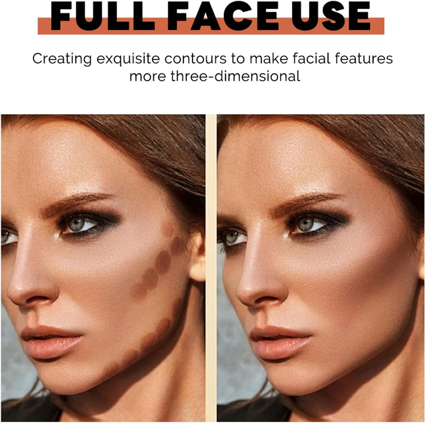 Baked Bronze Contour Cream,Face Contour Palette Powder,Long-Lasting | Mousse Texture | Three Dimensional Grooming | Ultra-Fine Lightweight | Easy to Sculpt the Face(01# 10G)