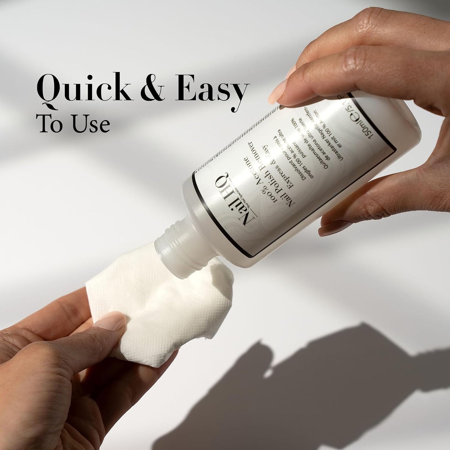 Nail HQ 100% Acetone Remover – Salon Strength in a 150 ml Bottle