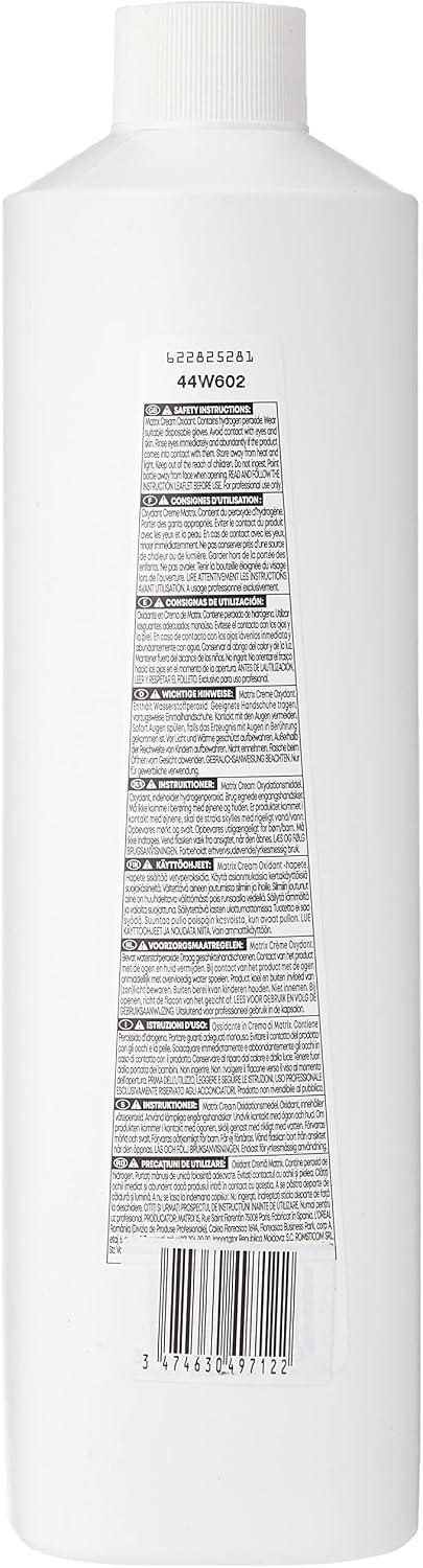 Matrix SoColor 20 Volume Cream Oxydant Developer, 1000 ml