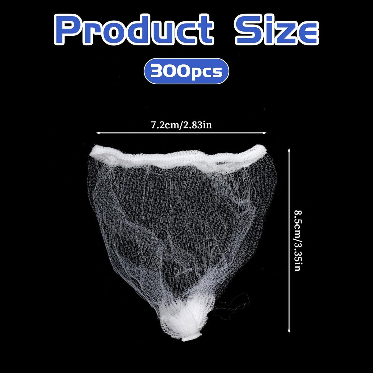 300 PCS Kitchen Disposable Strainer Sink Net Mesh Filter Bag Fits Sink Drain Strainer Scalability Elastic Anti-Clogging Bag for Collecting Kitchen Food Waste Leftover Garbage
