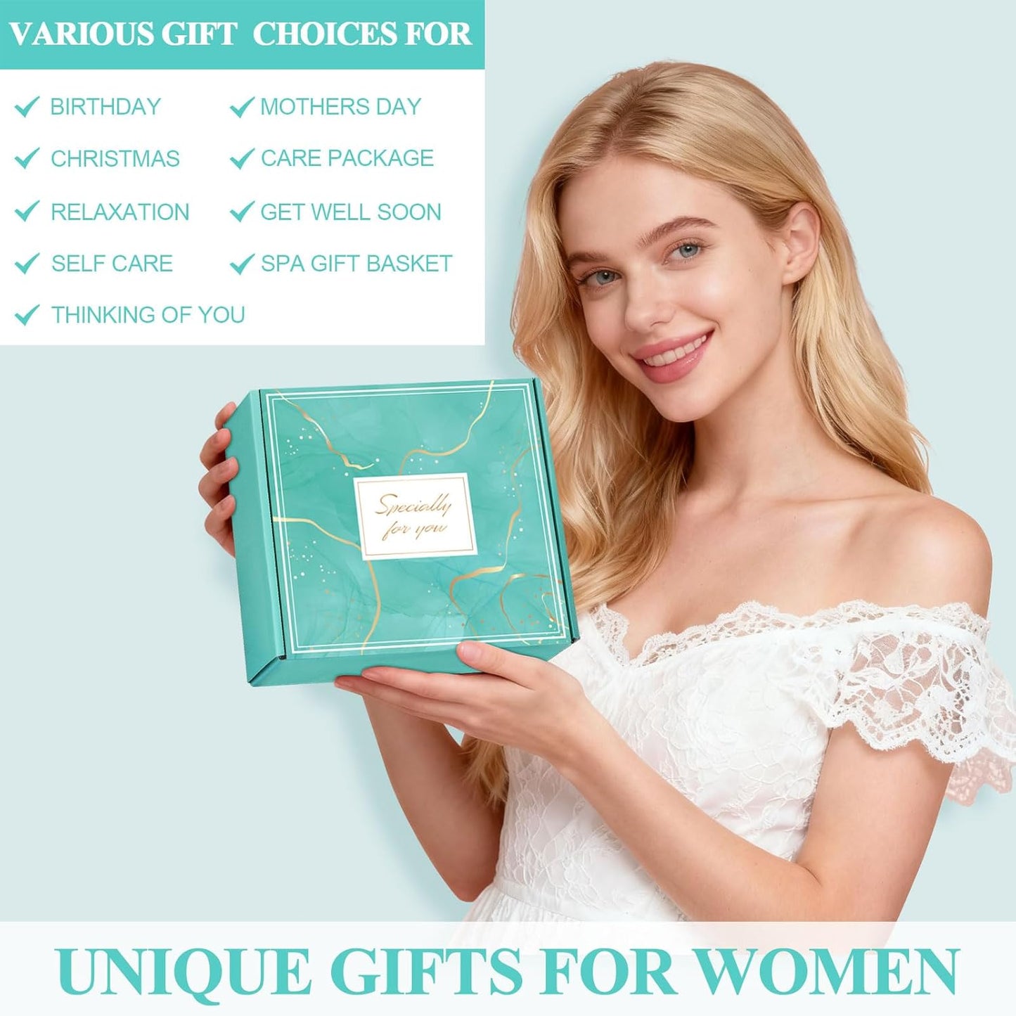 Pamper Gifts for Women, Birthday Pamper Hampers Kit Self Care Package for Her, Relaxation Ladies Christmas Spa Gifts Sets Xmas Present Ideas for Women Best Friend Sister Bestie Mum
