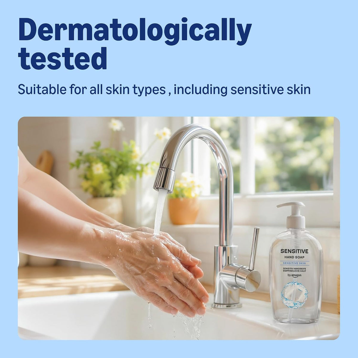 by Amazon Sensitive Hand Soap, 4 x 500ml