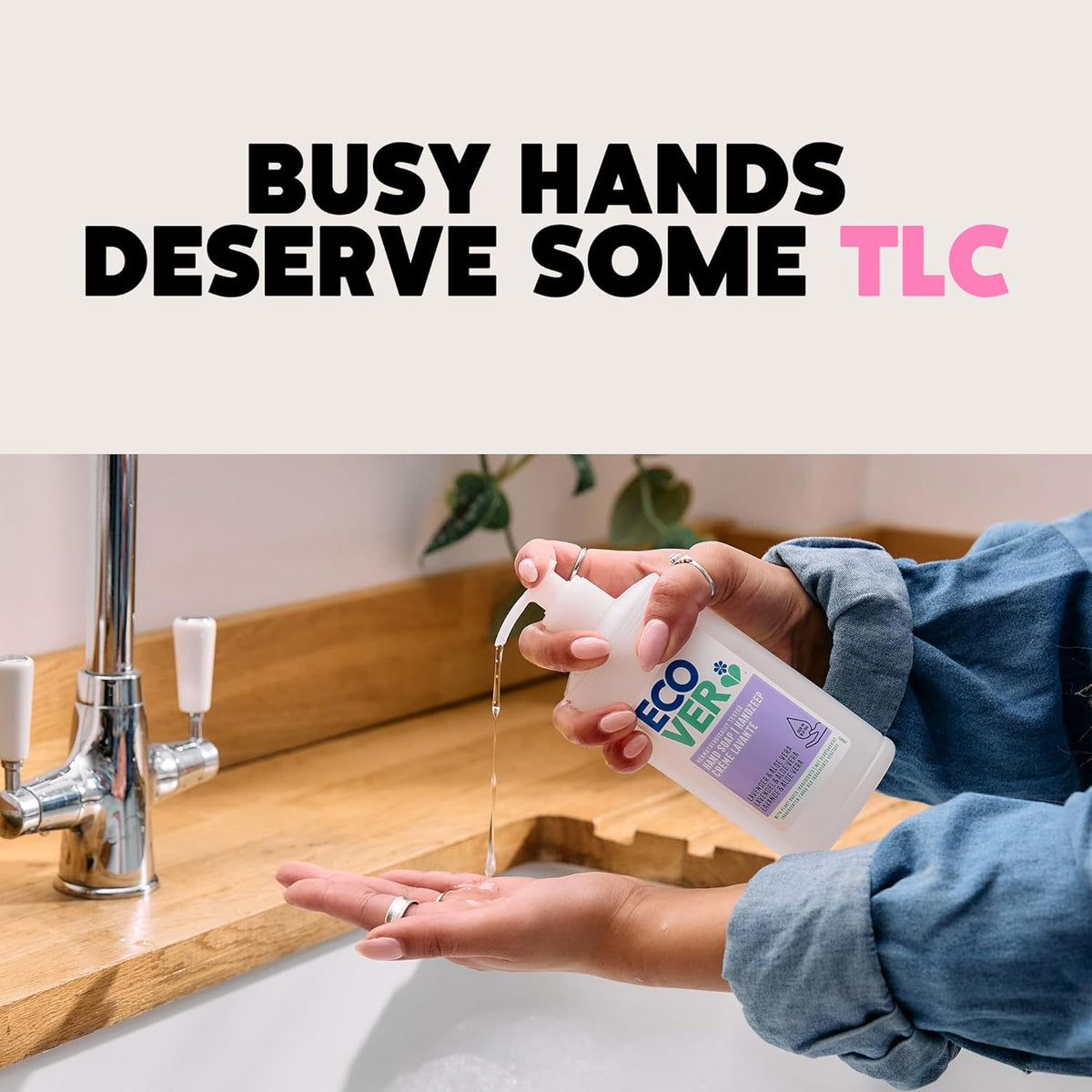 Ecover Hand Wash, Hand Soap, Gentle Hand Cleansing, Fresh Citrus & Orange Blossom Scent, Pack of 1, 1 x 250ml