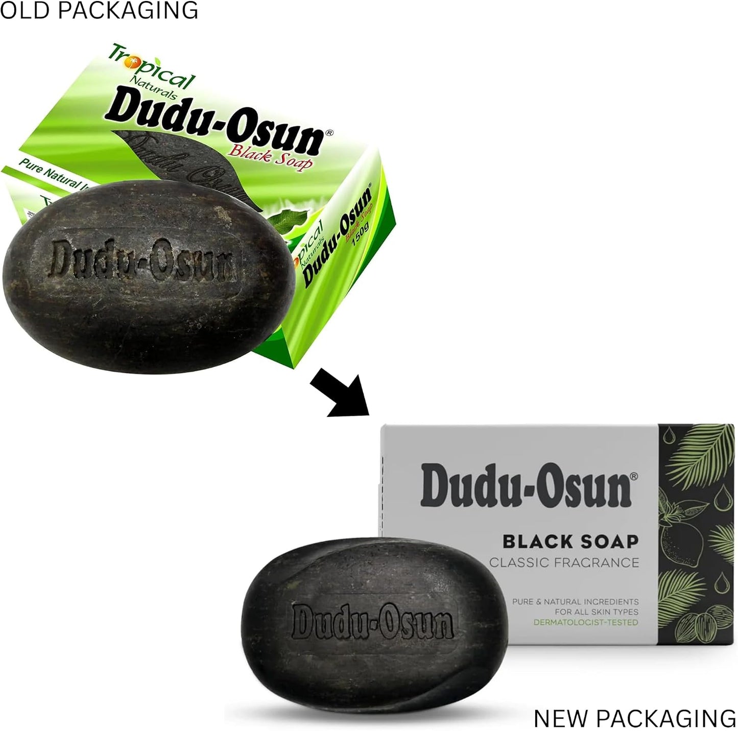 Dudu Osun Tropical African Black Soap, 6 x 150g