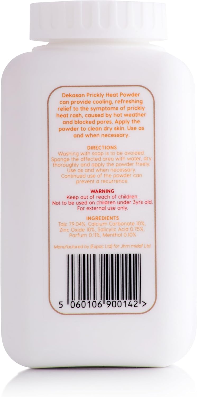 Prickly Heat Body Powder for Relief from Prickly Heat, Milaria, Heat Rash | Proudly Made in the UK | Travel Size | Trusted Globally — Over 1 Million Units Sold Worldwide.