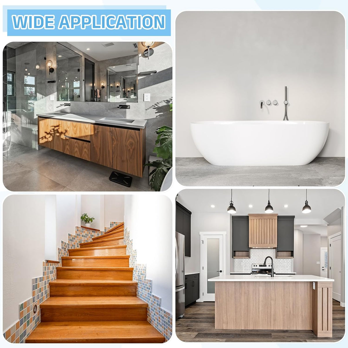 sourcing map 12Pcs Non-Slip Bathtub Stickers, 9x7 cm Shell Shape Shower Floor Non Slip Stickers with Scraper for Bathroom Shower Stairs Ladders, Clear