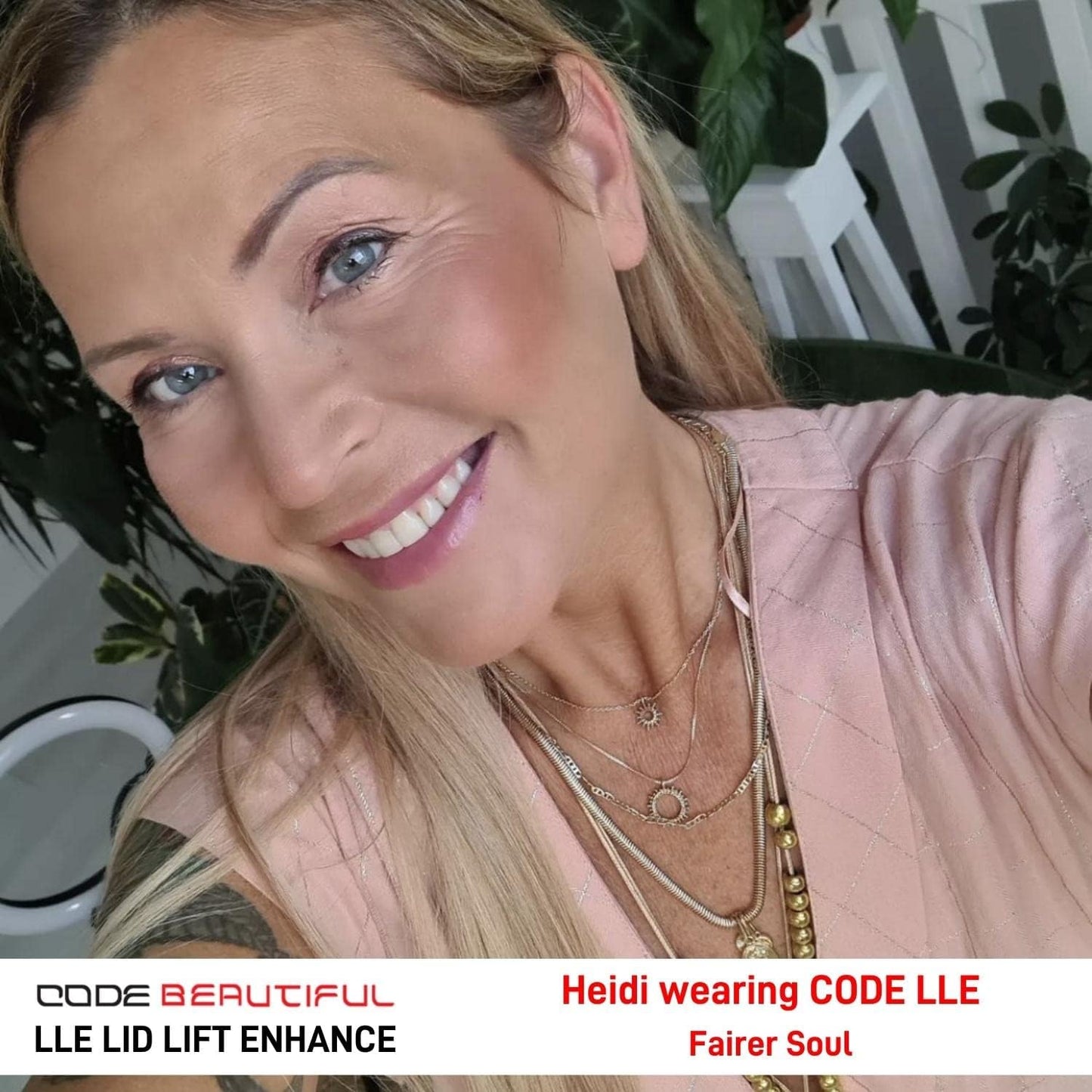 CODE Beautiful Eye Primer and Under Eye Concealer | Eye concealers | Eyeshadow Primer | Eye Lift - The Antidote To Tired Eyes | Vegan & Cruelty Free | LLE Lid Lift Enhance (Fairer Soul)