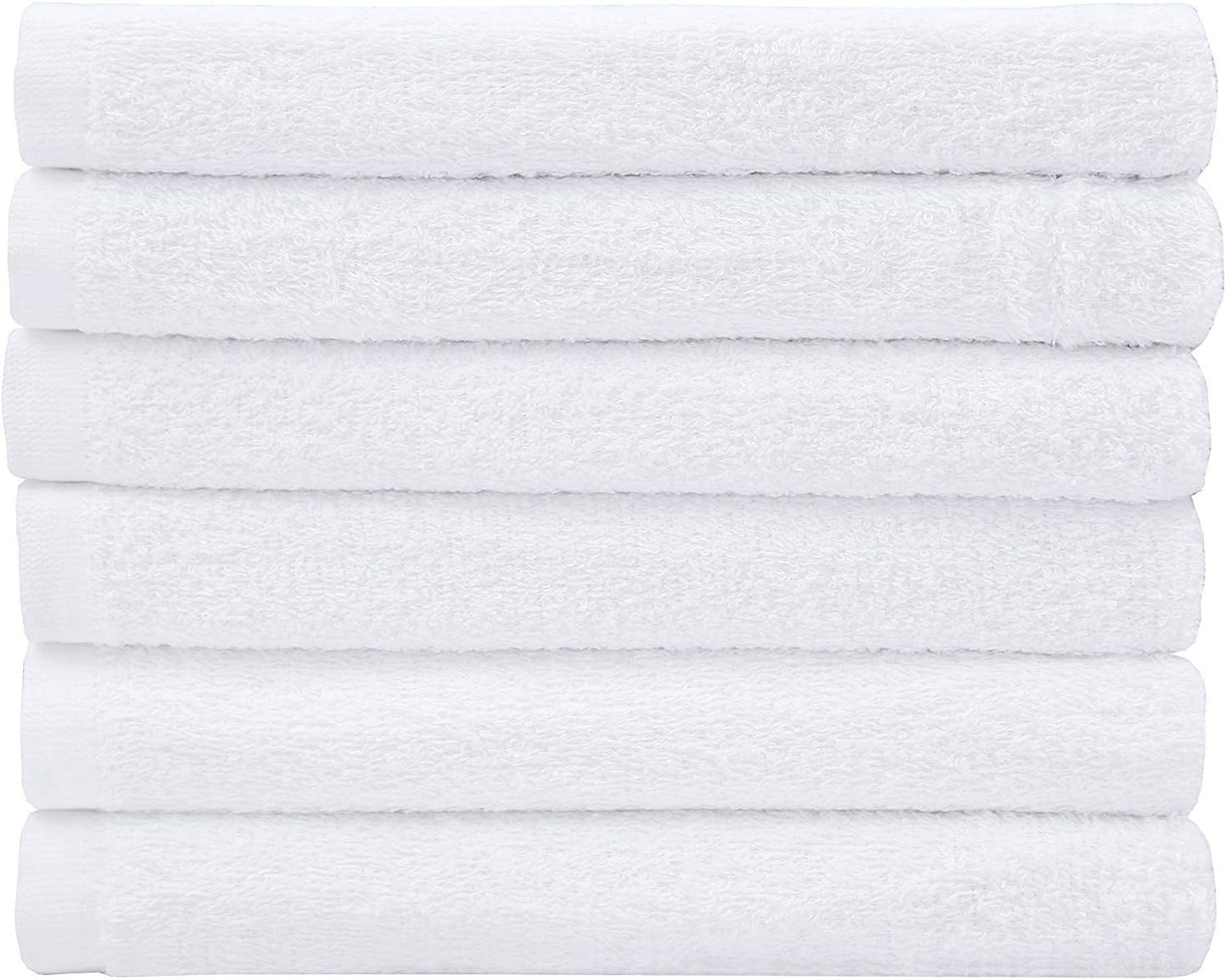 Utopia Towels - Flannel Face Cloths Set - 30 x 30 cm - 100% Ring Spun Cotton, Premium Quality Washcloths, Highly Absorbent and Soft Feel Face Towels, Perfect for Cleaning Dishes (24-Pack, White)