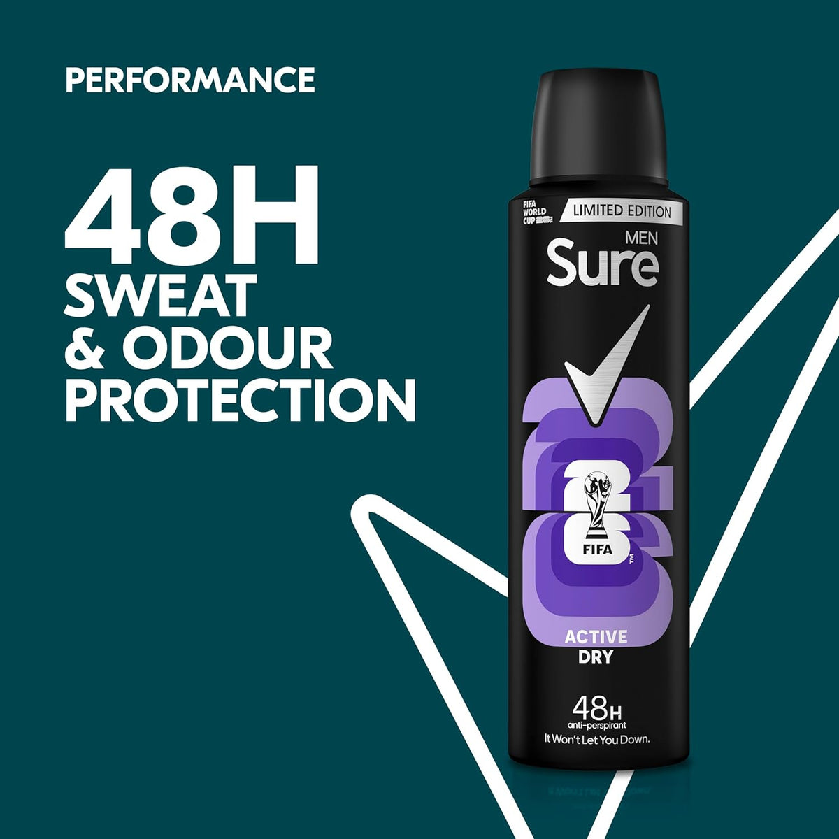 Sure Men FIFA World Cup 2026™ Deodorant Spray 150ml 6 Pack 48h Men's Care