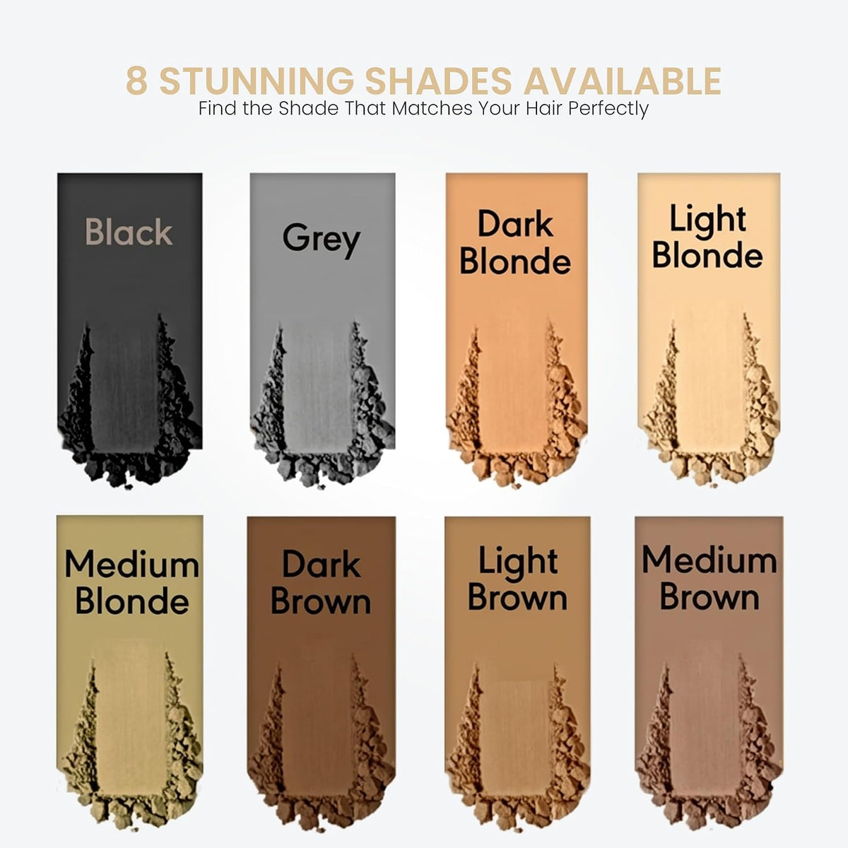 Hairline Powder Light Blonde, Root Touch Up, Instant Hair Loss Concealer for Thinning Hair, Windproof & Sweatproof Cover Up With Mirror and Puff