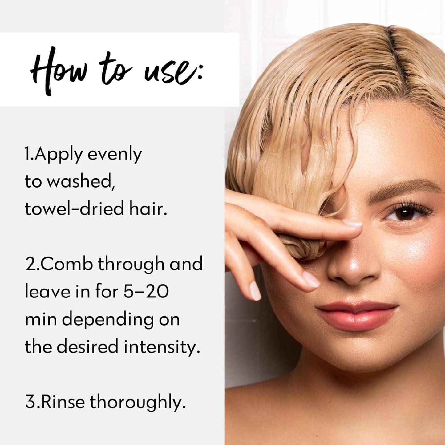 FOUR REASONS Color Mask, Vanilla Blonde (27 Colours) – Hair Gloss & Colour Depositing Conditioner – Semi Permanent Hair Toner for Colour-Treated Hair Colour For Women – Vegan & Cruelty-Free – 200 ml