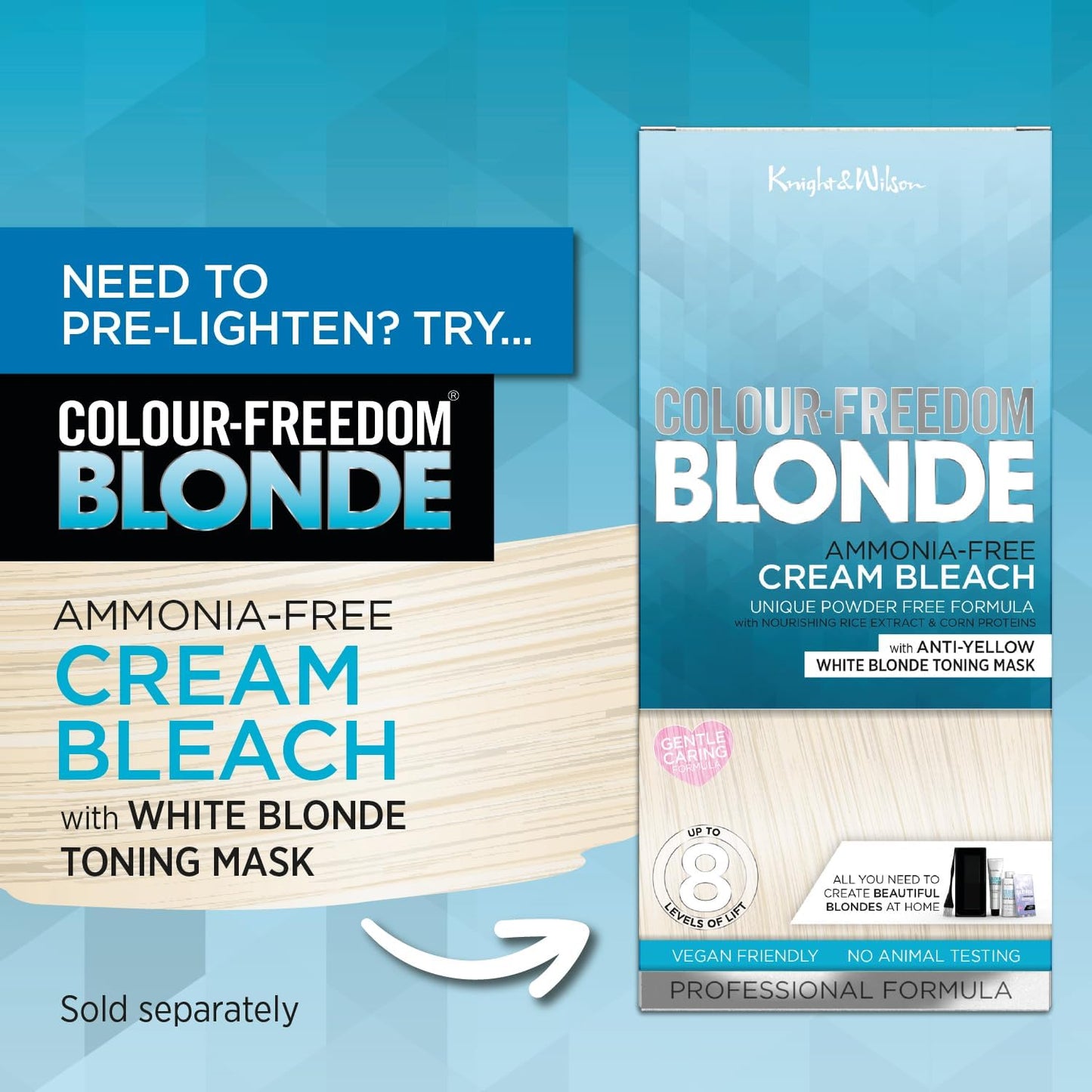 Colour Freedom Metallic Graphite Grey Permanent Hair Dye with PurePlex. Ultra Glossy Conditioning Hair Colour. 100% grey coverage. By Knight & Wilson.