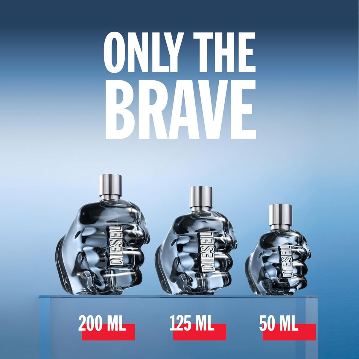 Diesel Only The Brave Eau de Toilette, Iconic Citrus Woody Men's Aftershave with Fresh Lemon, Energising Mandarin, Bold Leather and Cedar Wood, Masculine Fragrance for Leaders