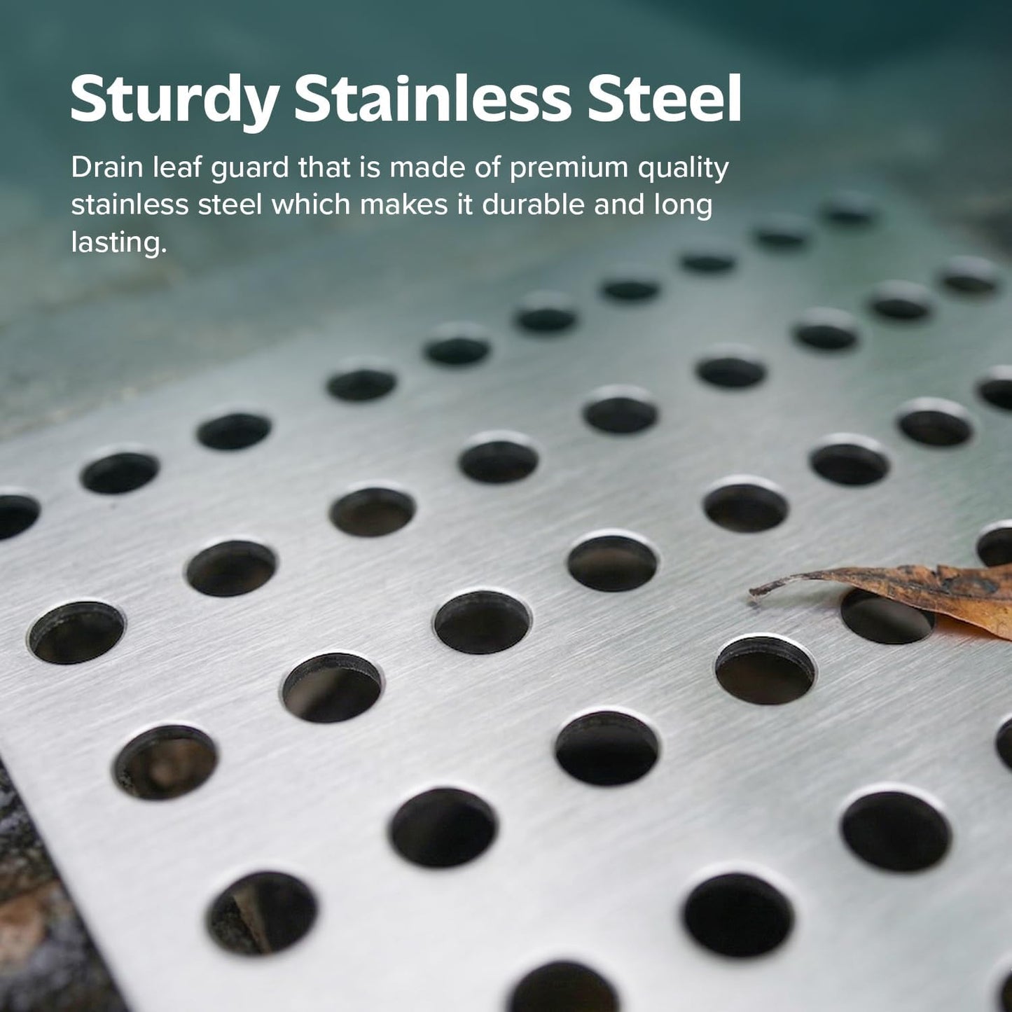 Pack of 2 Stainless Steel Drain Cover Outdoor 15 x 15cm (6’’ x 6’’) Rustproof Steel Outdoor Swirl Drain Cover for Leaves & Debris | Gutter Guard for Open Drain Areas | Drain Protector for Water Flow