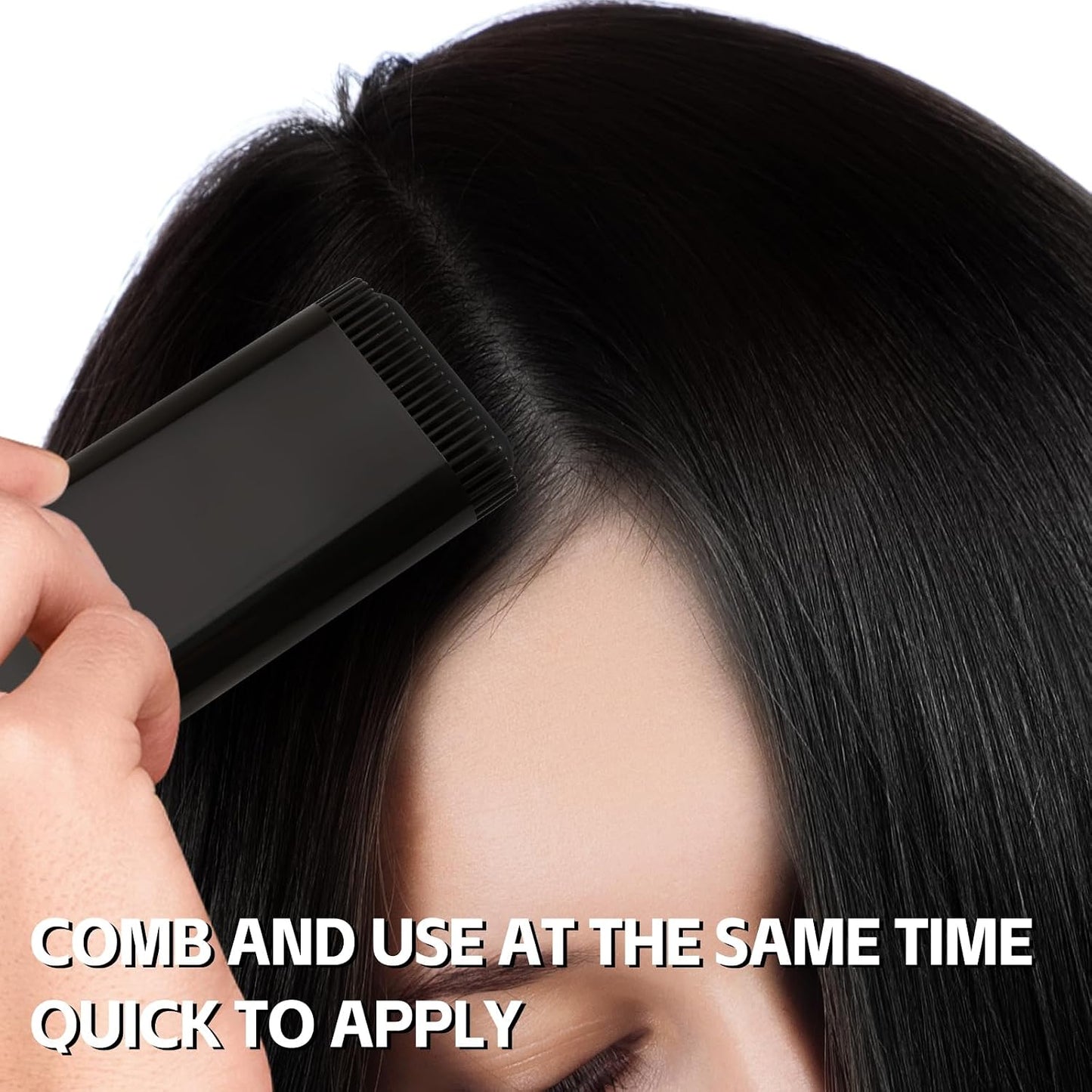 Boobeen Root Touch Up Hair Color Stick,Blendable Hairline Powder for Gray Coverage,Long Lasting Root Cover Up & Thinning Edges,Natural Finish for Women & Men