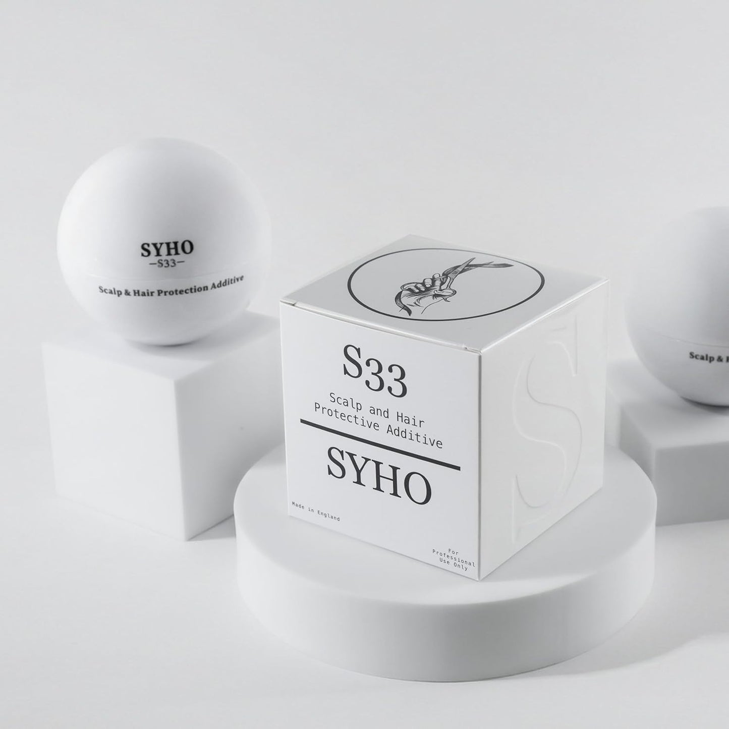 SYHO S33 Scalp Protection Additive – Reduces Burning & Irritation During Bleaching & Hair Colour – Professional Use – Concentrated Formula – 50g - Scoop Included