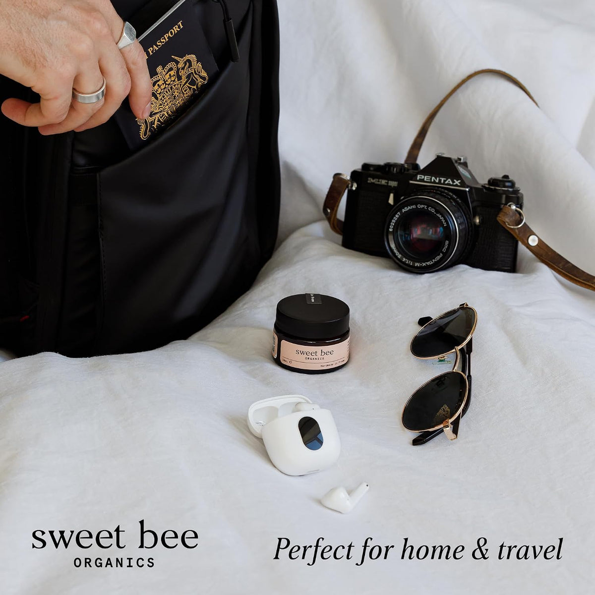 Sweet Bee Magnesium Body Butter with Shea Butter | Moisturizing Body Cream for Dry Skin | Rich Hydrating Formula | Non-Greasy Skin Care | Lavender 120ml
