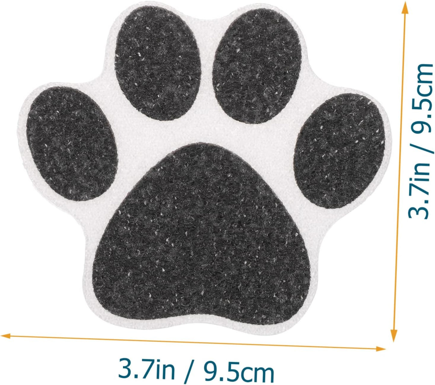 Anti-Slip Paw Print Stickers 9.5X9.5 Inch Non Slip Bath Decals for Bathtub Shower Floor and Stairs Adhesive Decorative Safety Grip Pads